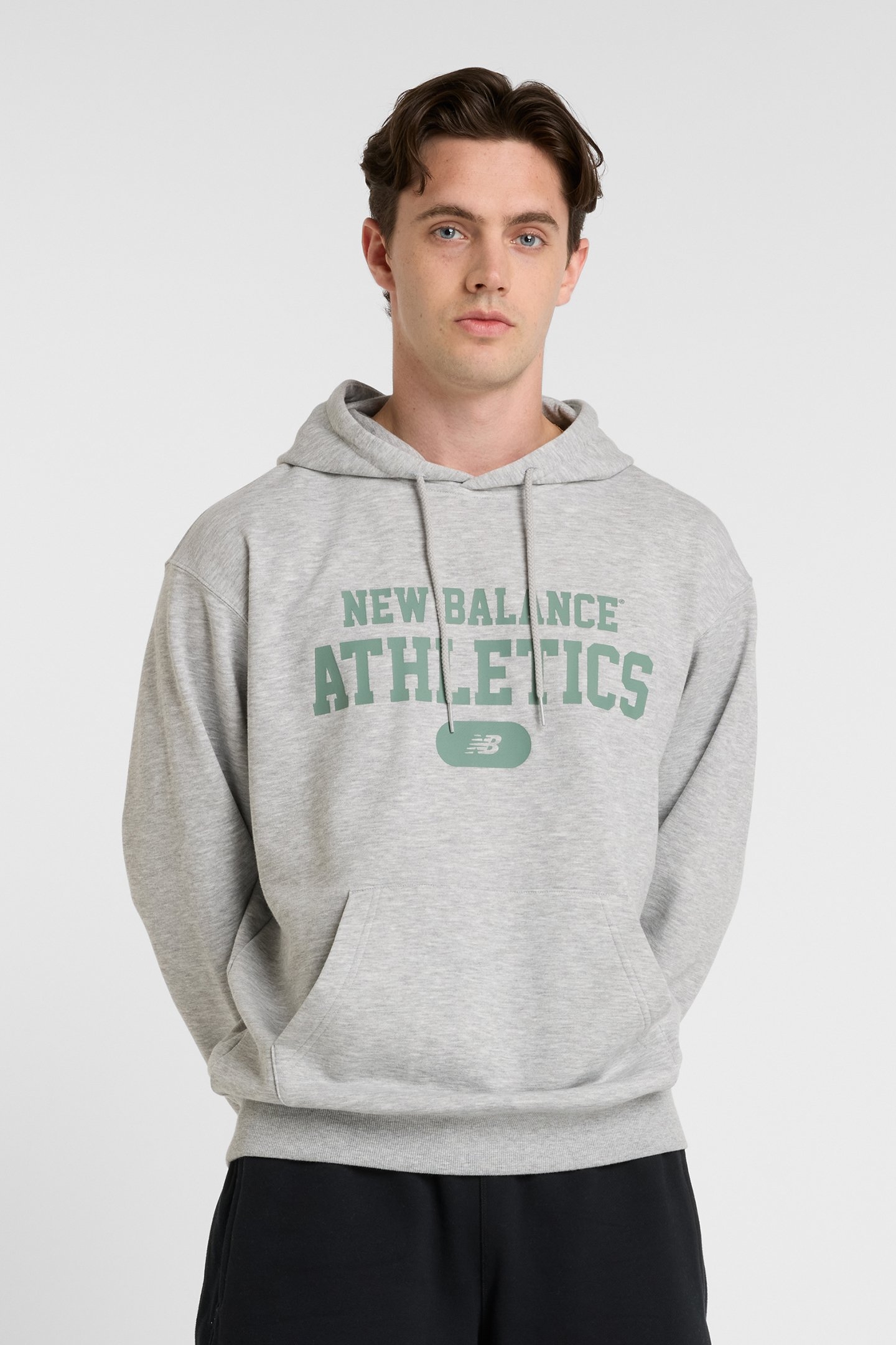 HERITAGE FRENCH TERRY GRAPHIC ATHLETIC GREY 1