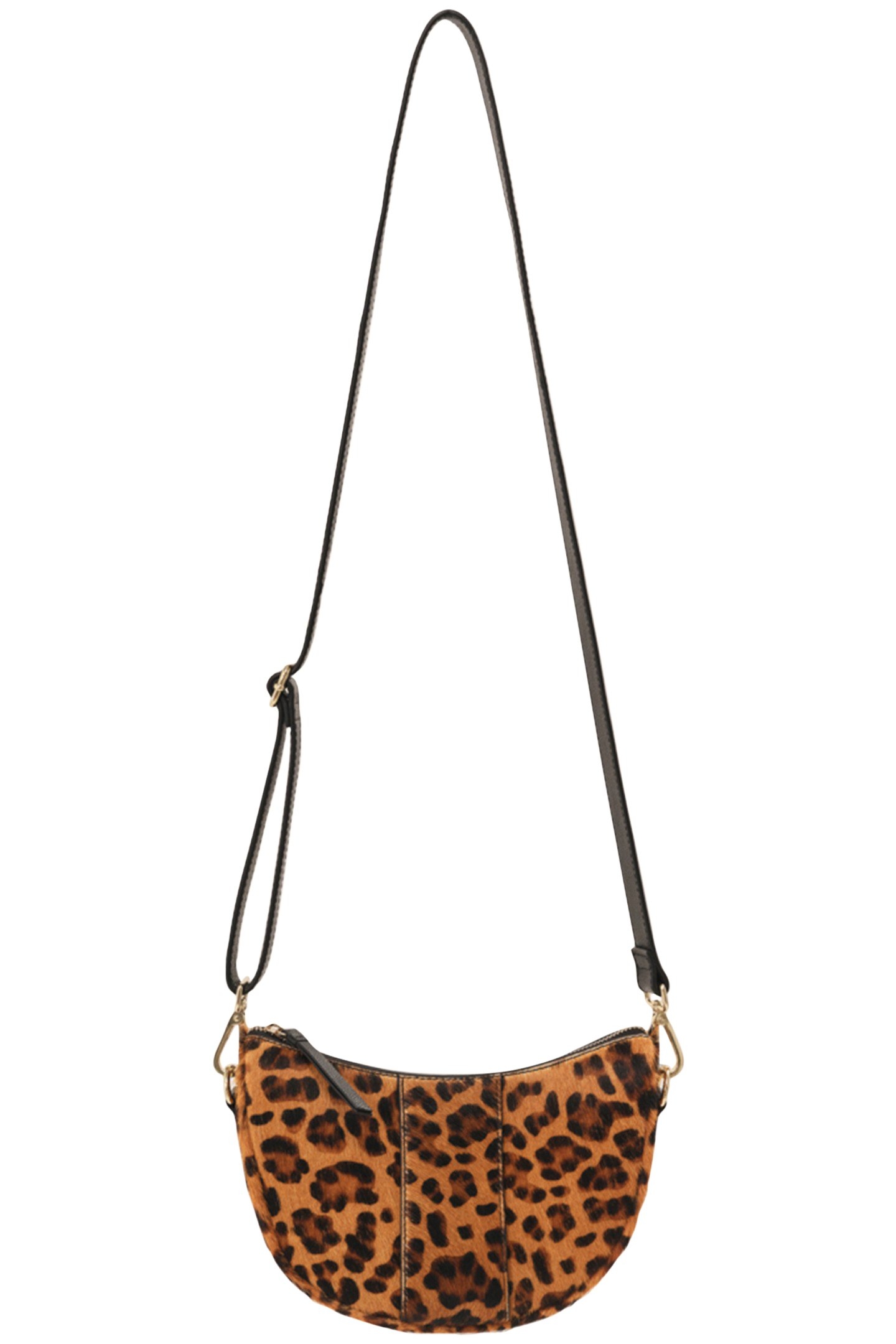 ALBA - TOFFEE-COLORED SHOULDER BAG IN FOAL-EFFECT LEATHER WI 1