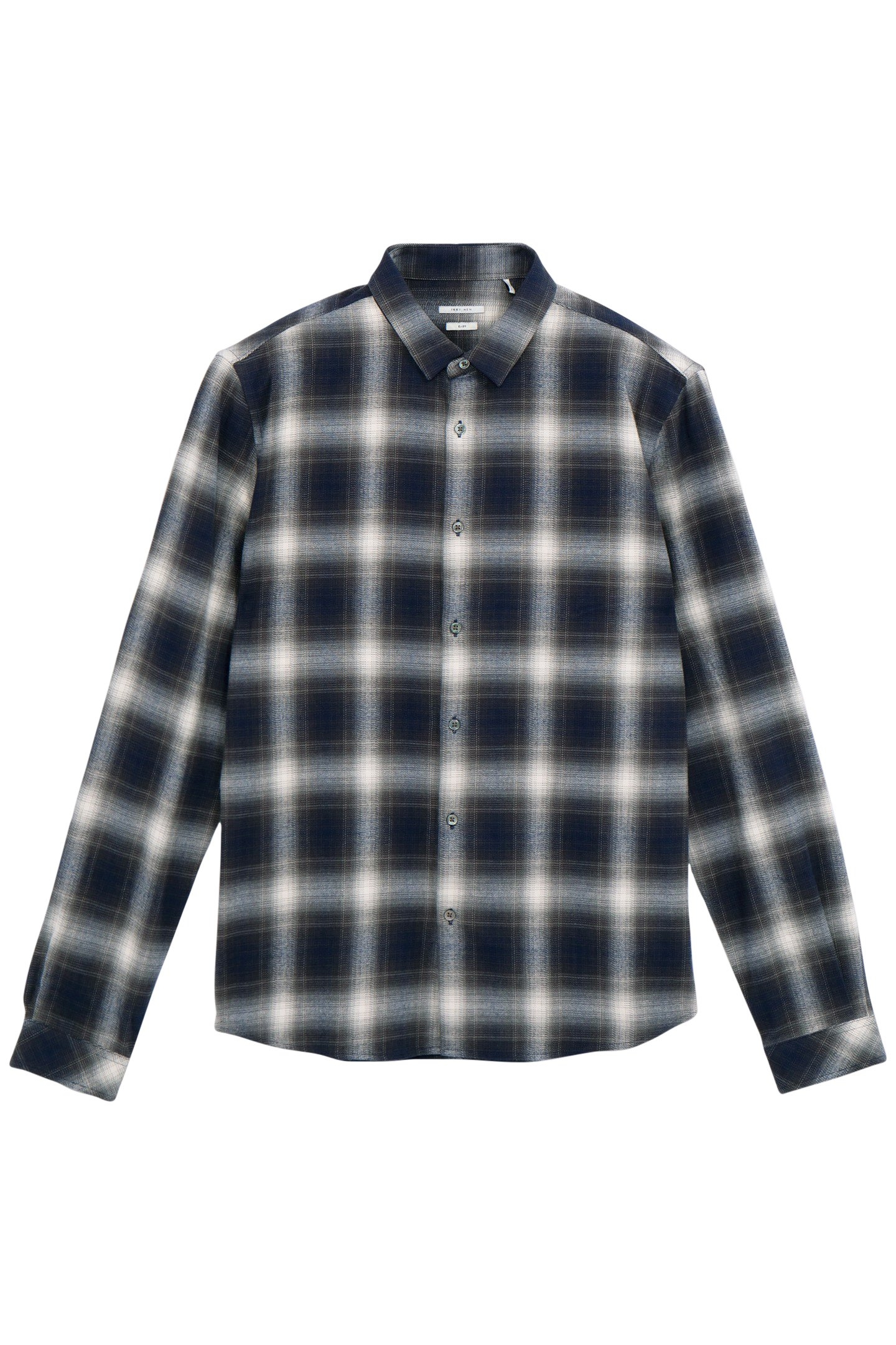 REGULAR SHIRT NAVY CHECK PATTERN 4