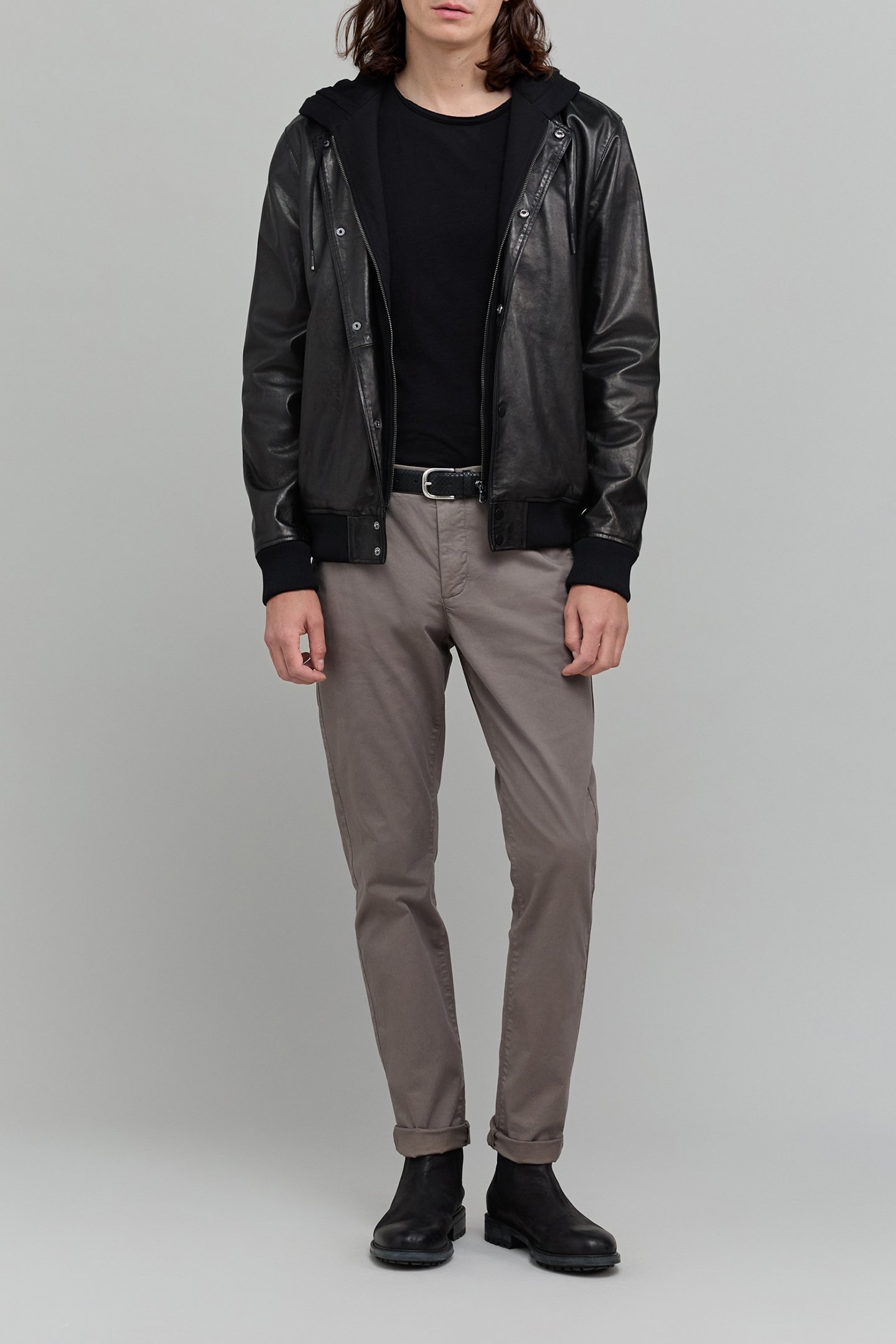 SLIM CHESTNUT CHINO PANTS 6