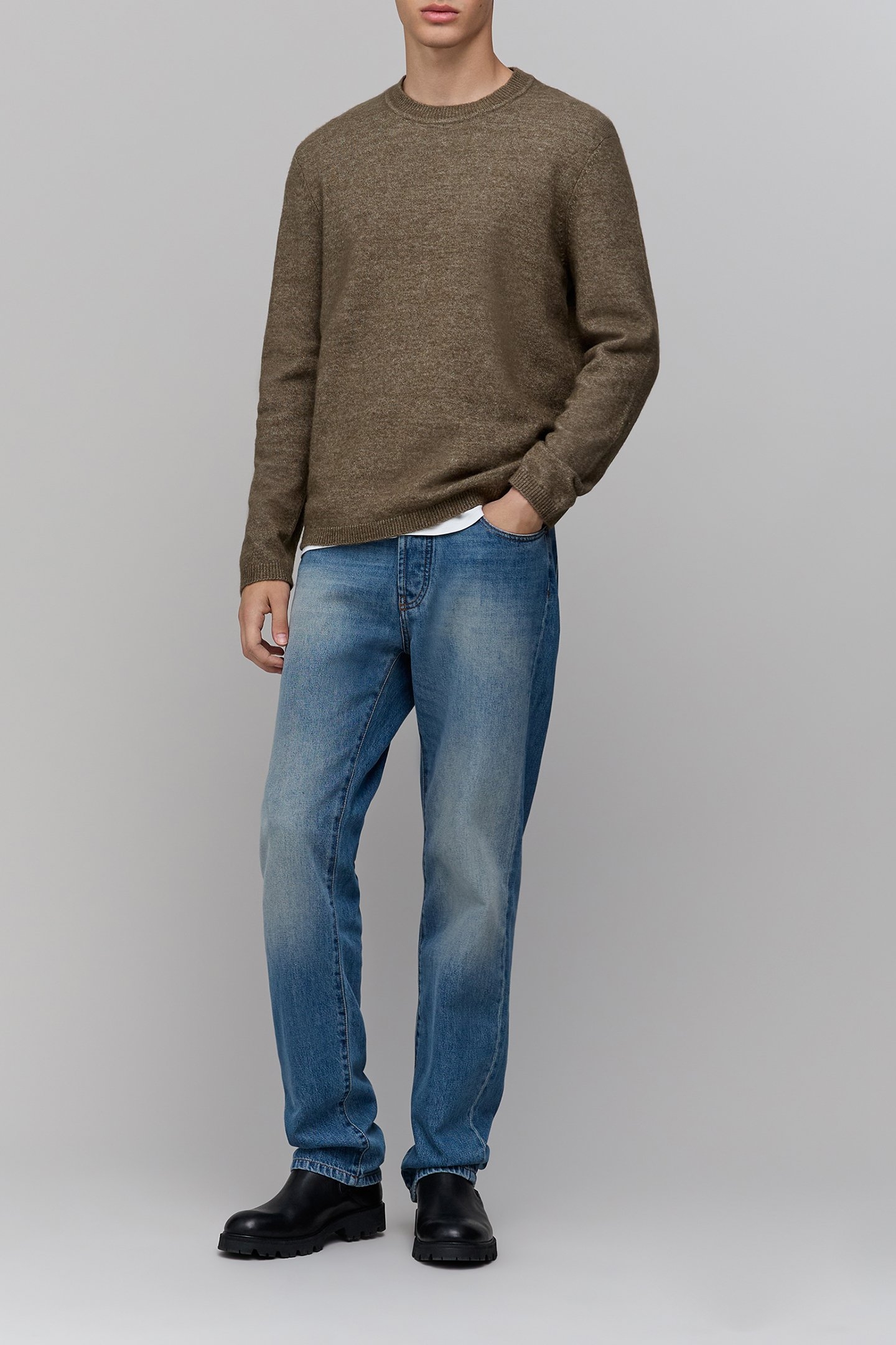 MOSSY KNIT KHAKI SWEATER 5