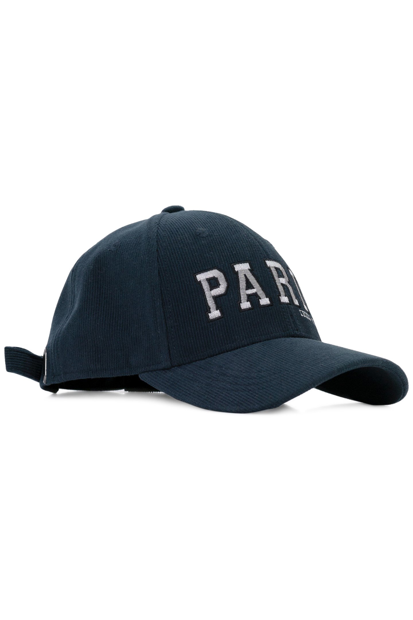 EMBROIDERED CORDUROY NAVY CAP 3