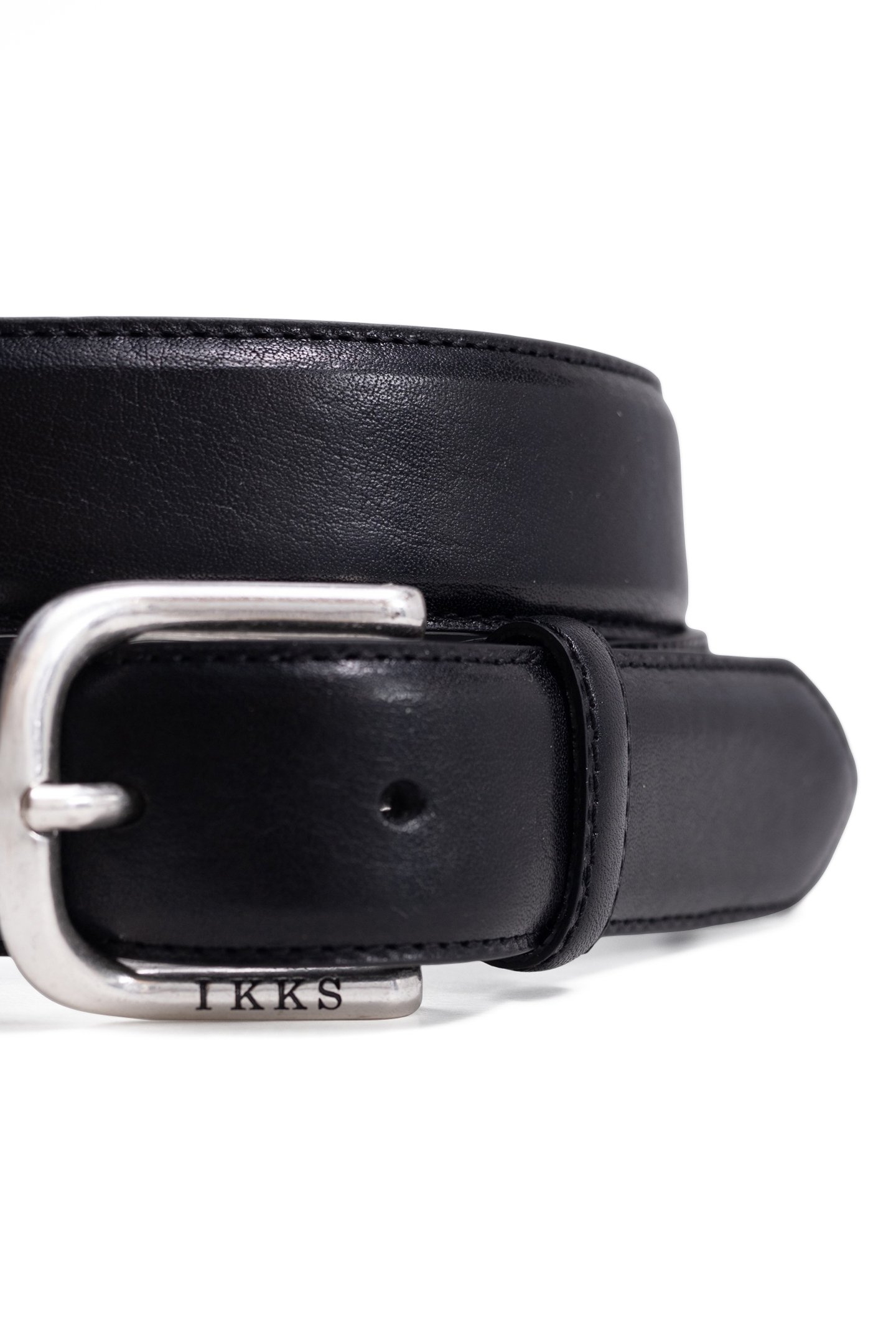 BLACK LEATHER BELT 2