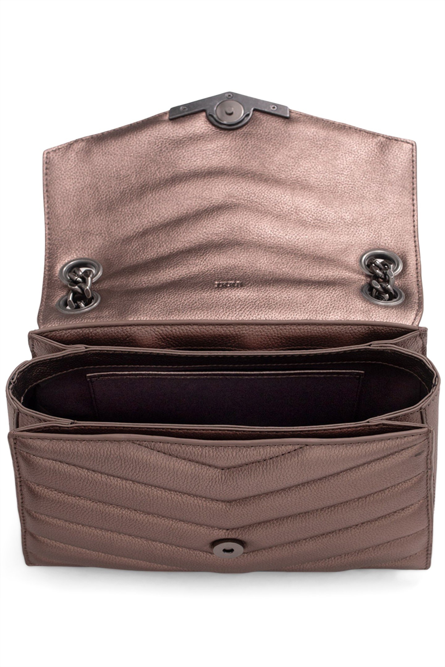 COPPER METALLIC LEATHER THE 1 GLITTER BAG 5