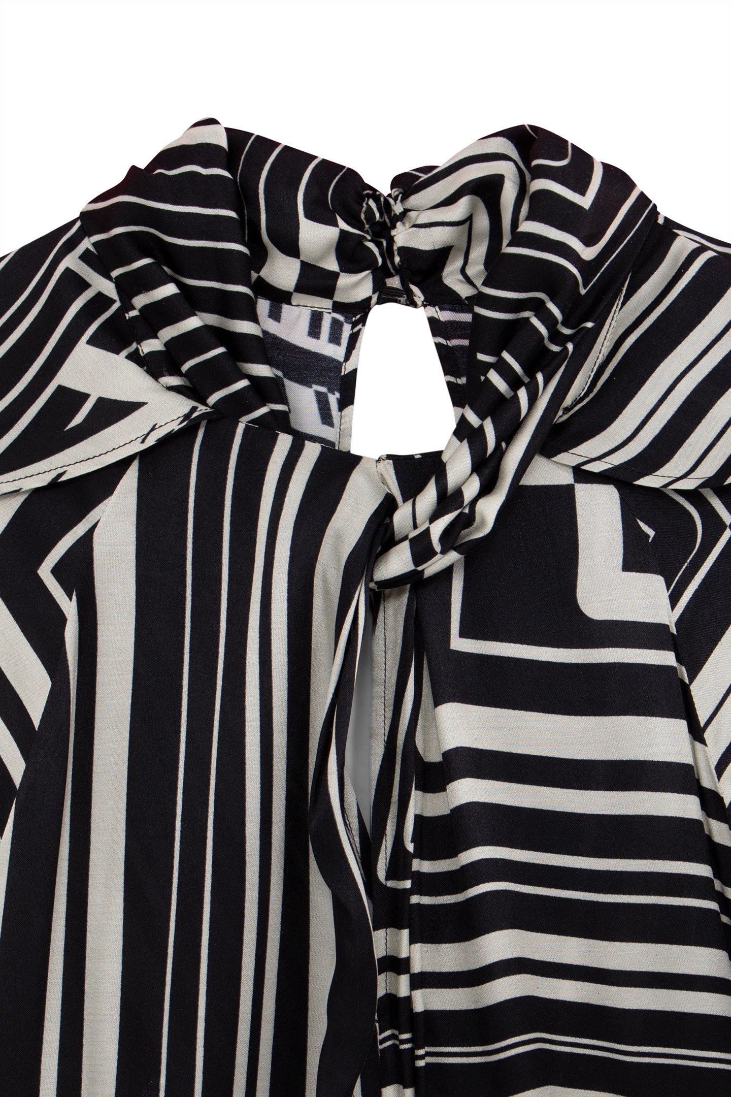 PURE EDITION-BLACK ART DECO LONG DRESS 7