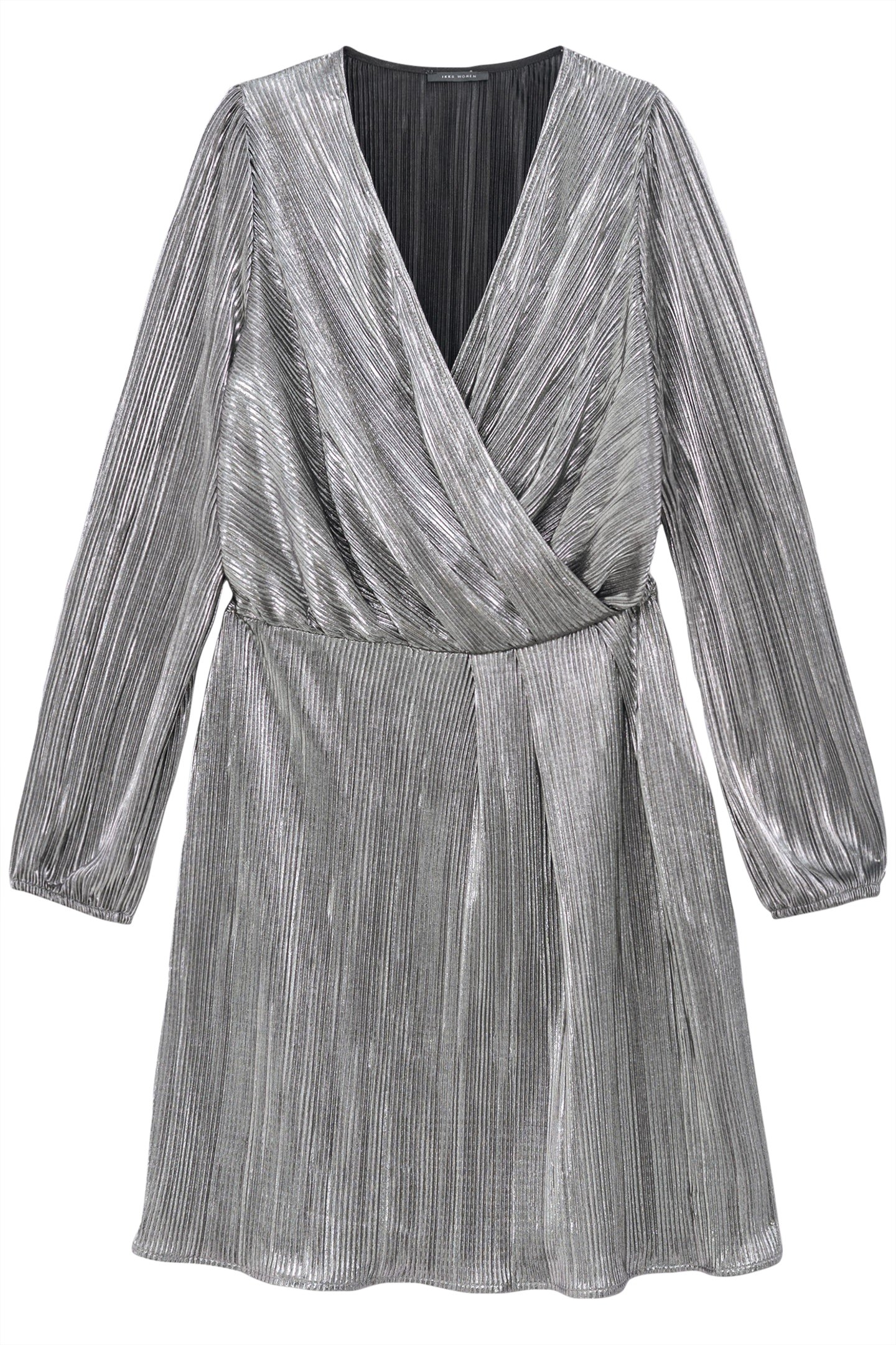 BLACK METALLIC PLEATED DRESS 4