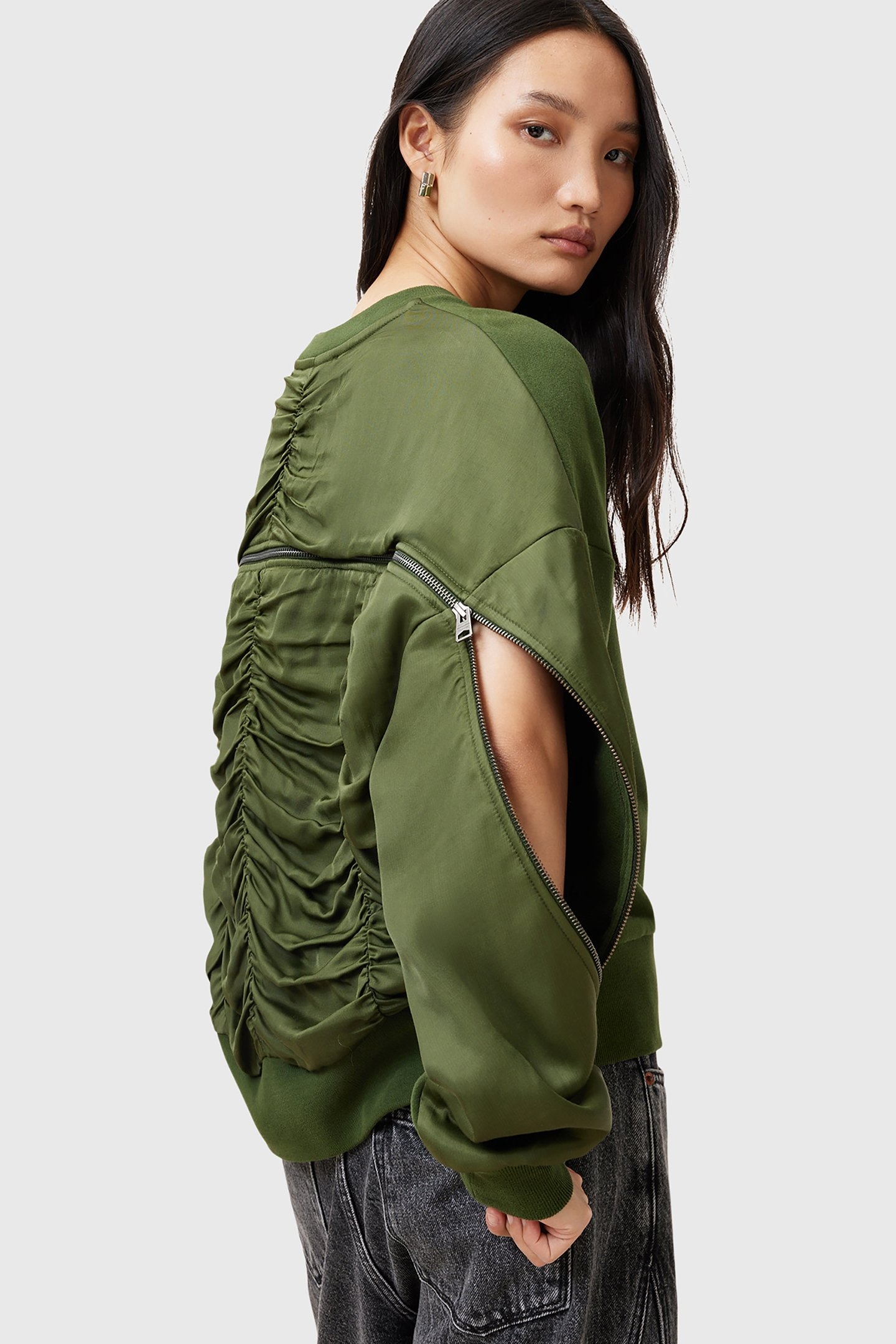 PEGGY ZIP SWEATSHIRT RIFLE GREEN 7