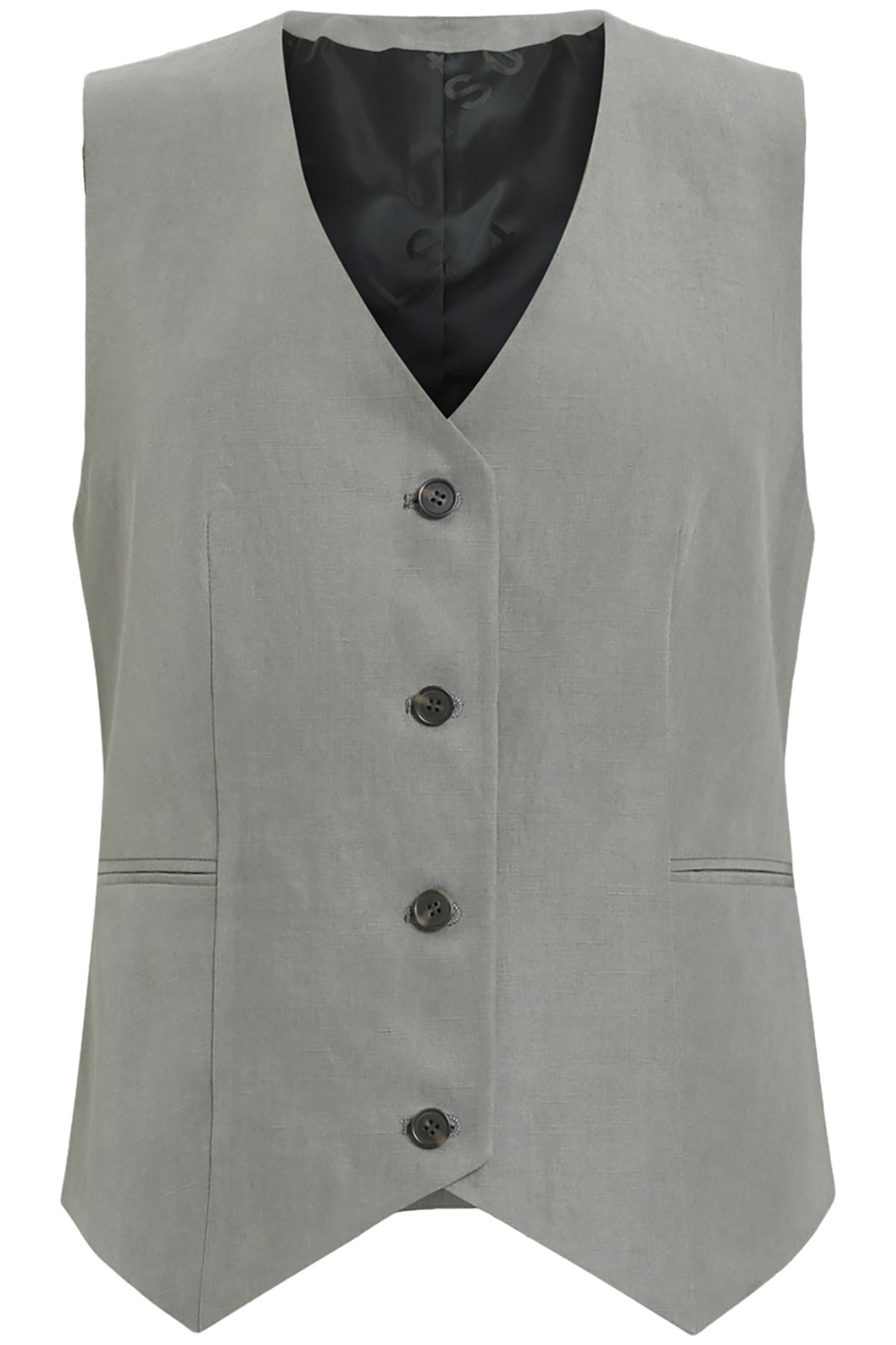 AVERIE LIN WAISTCOAT GREY 4