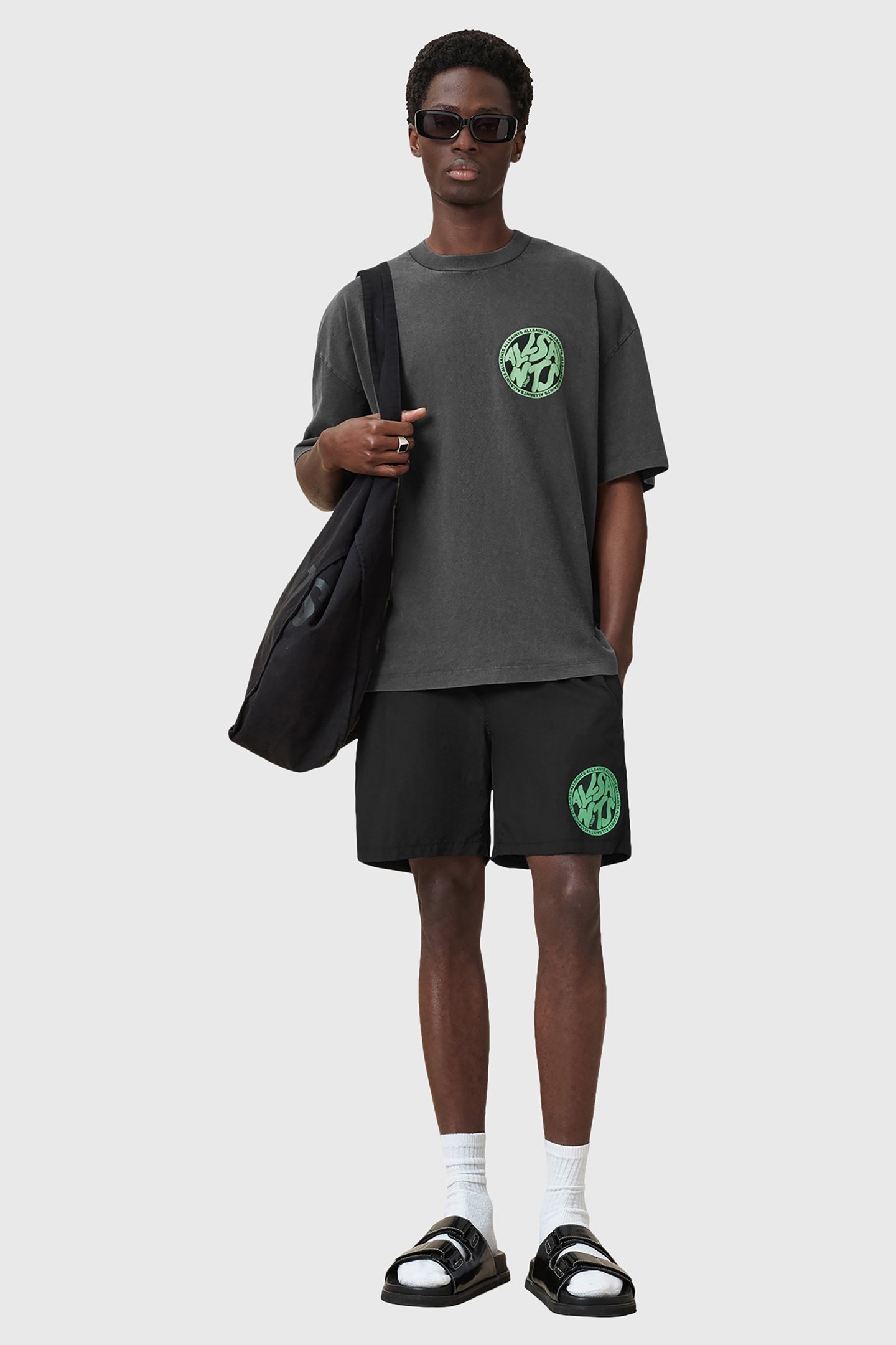 DISTORTION SWIMSHORT JET BLACK 8