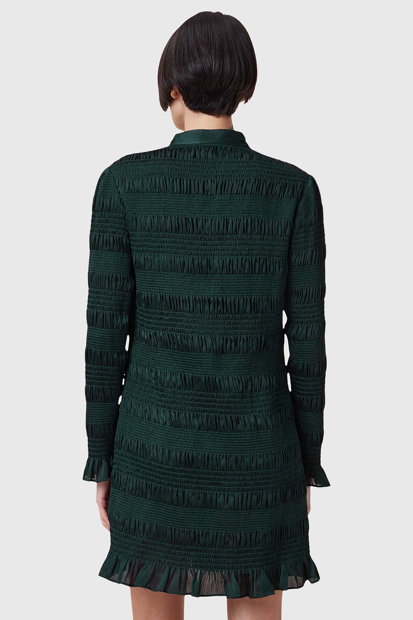 MEG MINI DRESS DARK FOREST GREEN 2