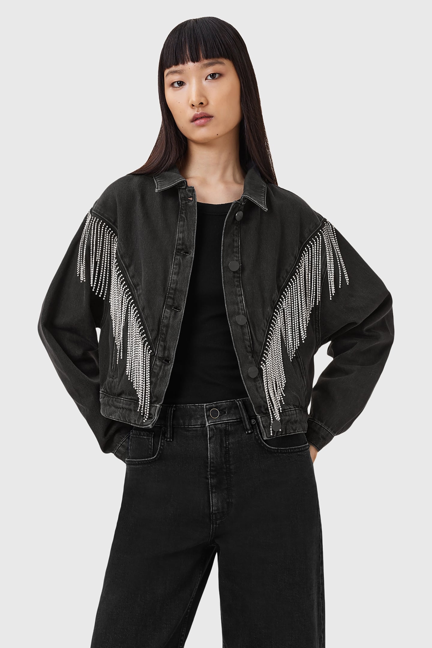 MARLENE EMB JACKET BLACK 1