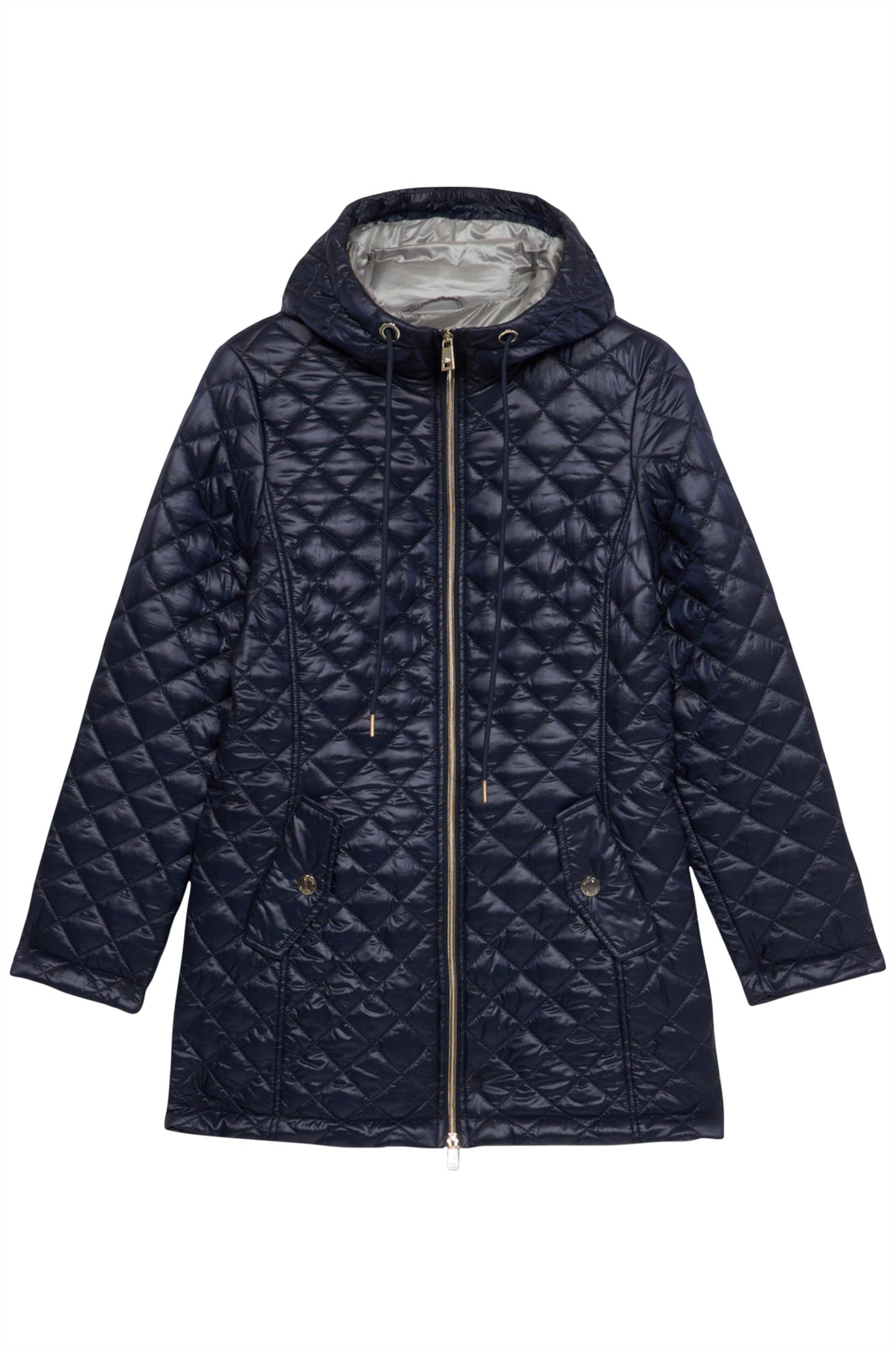 LIGHTWEIGHT MIDI DOWN JACKET BLUE 3