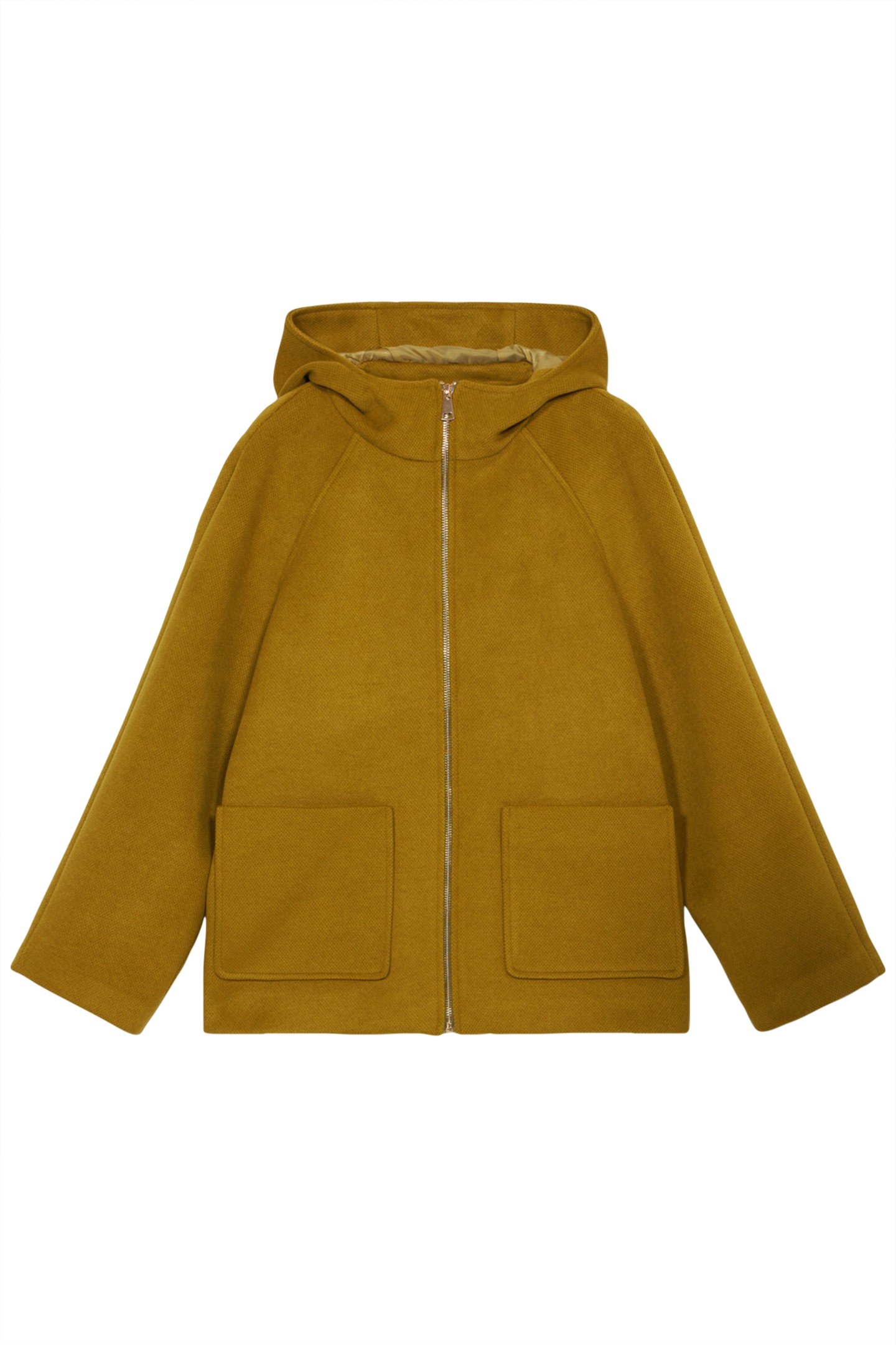 SHORT COAT WITH HOOD GREEN 3
