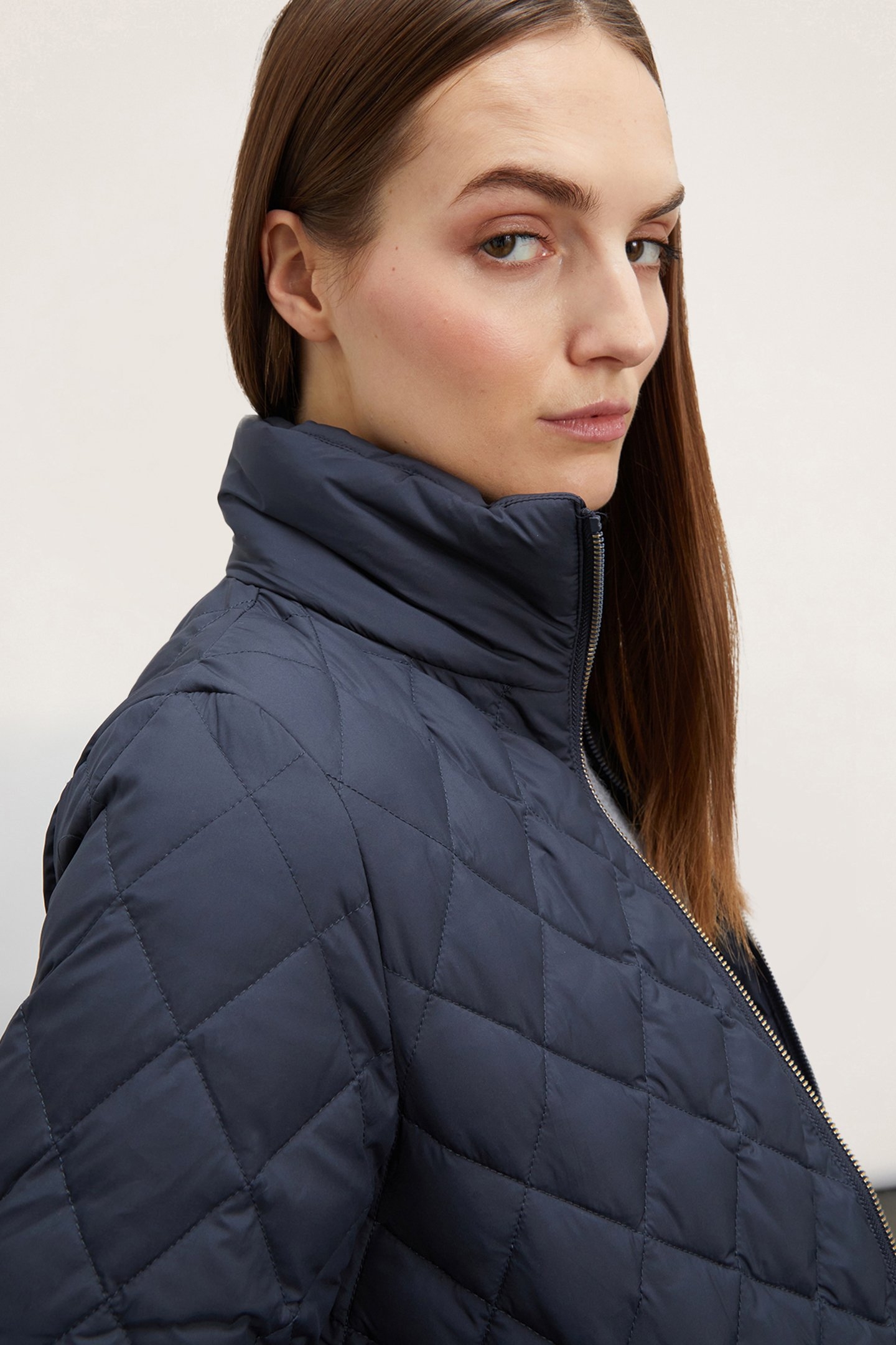 DIAMOND QUILTED PADDED JACKET BLUE 5