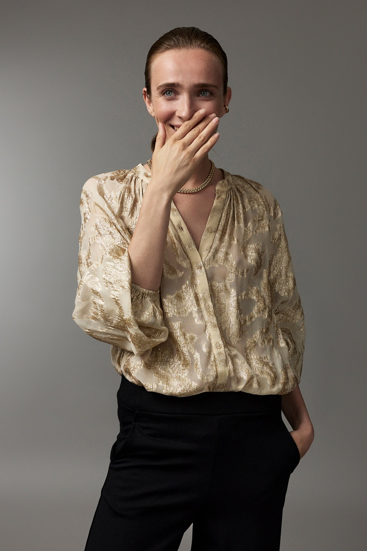 LOES BLOUSE OATMEAL 4