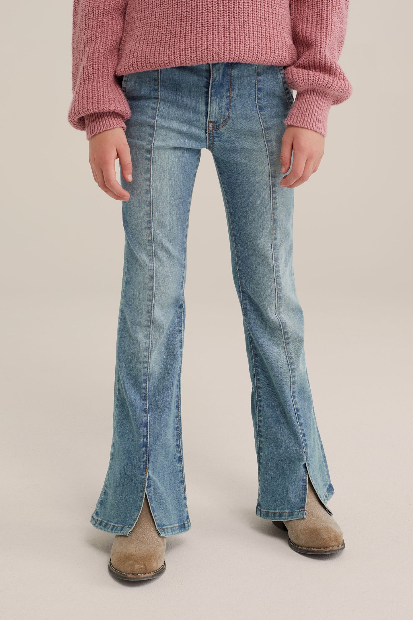 5-POCKET MID WAIST LIGHT BLUE 1