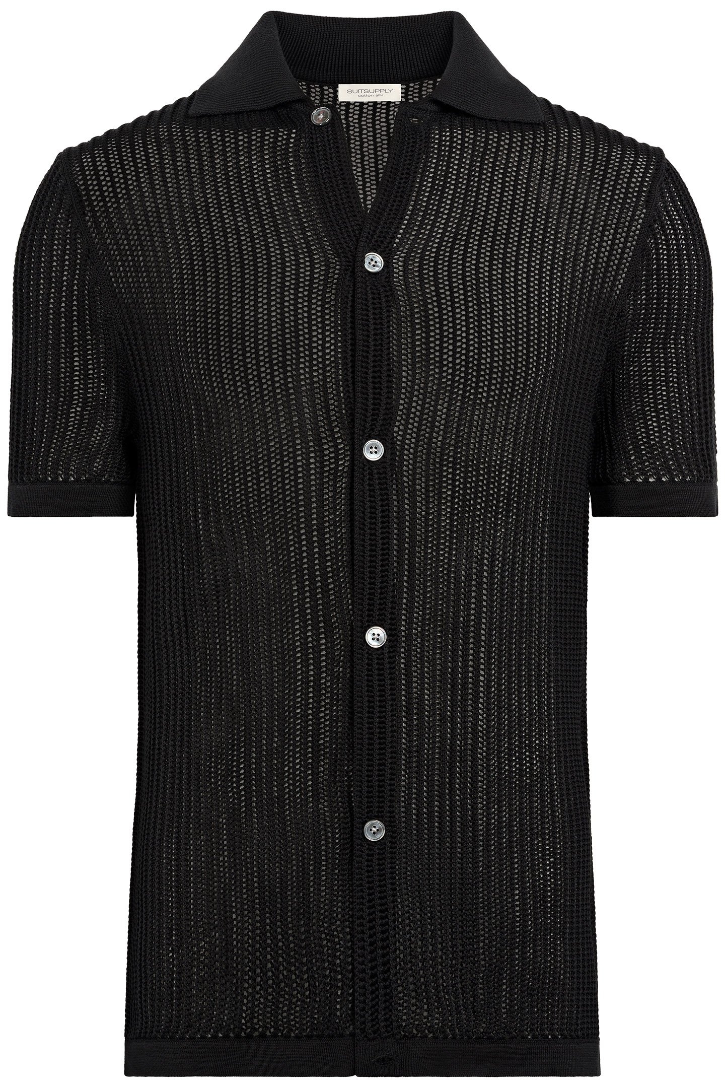SS POLO CARDIGAN CROCHET BLACK BLACK 2