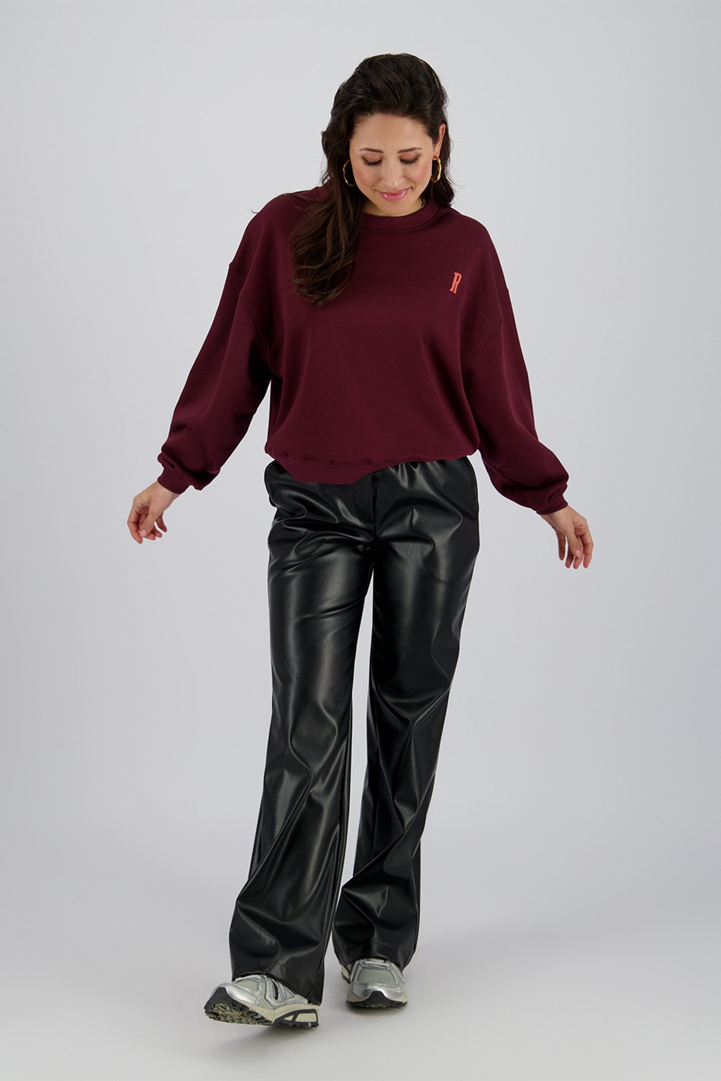 RUBIE SWEATERS SANGRIA RED 1