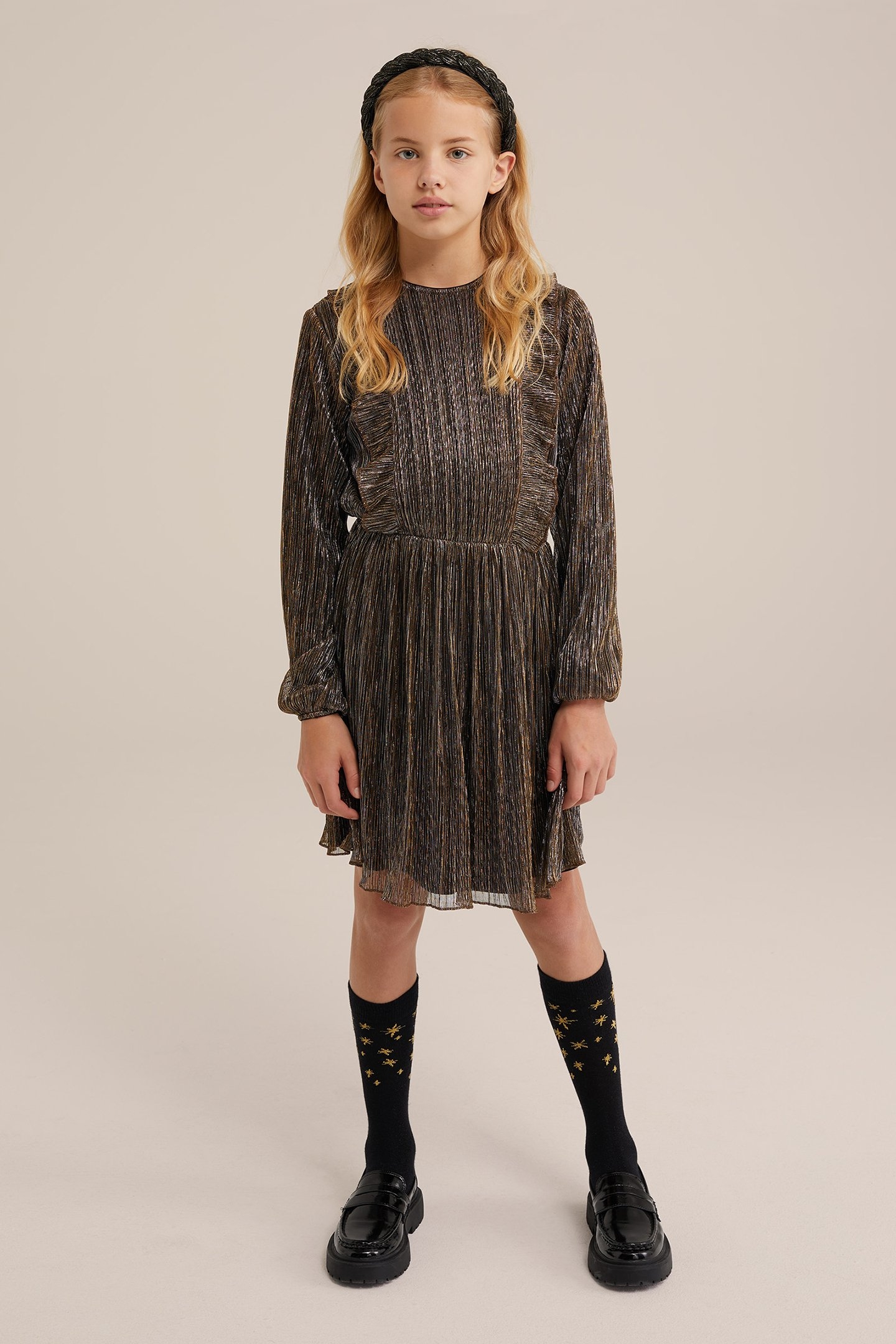 DRESS MID LENGTH GOLD 1