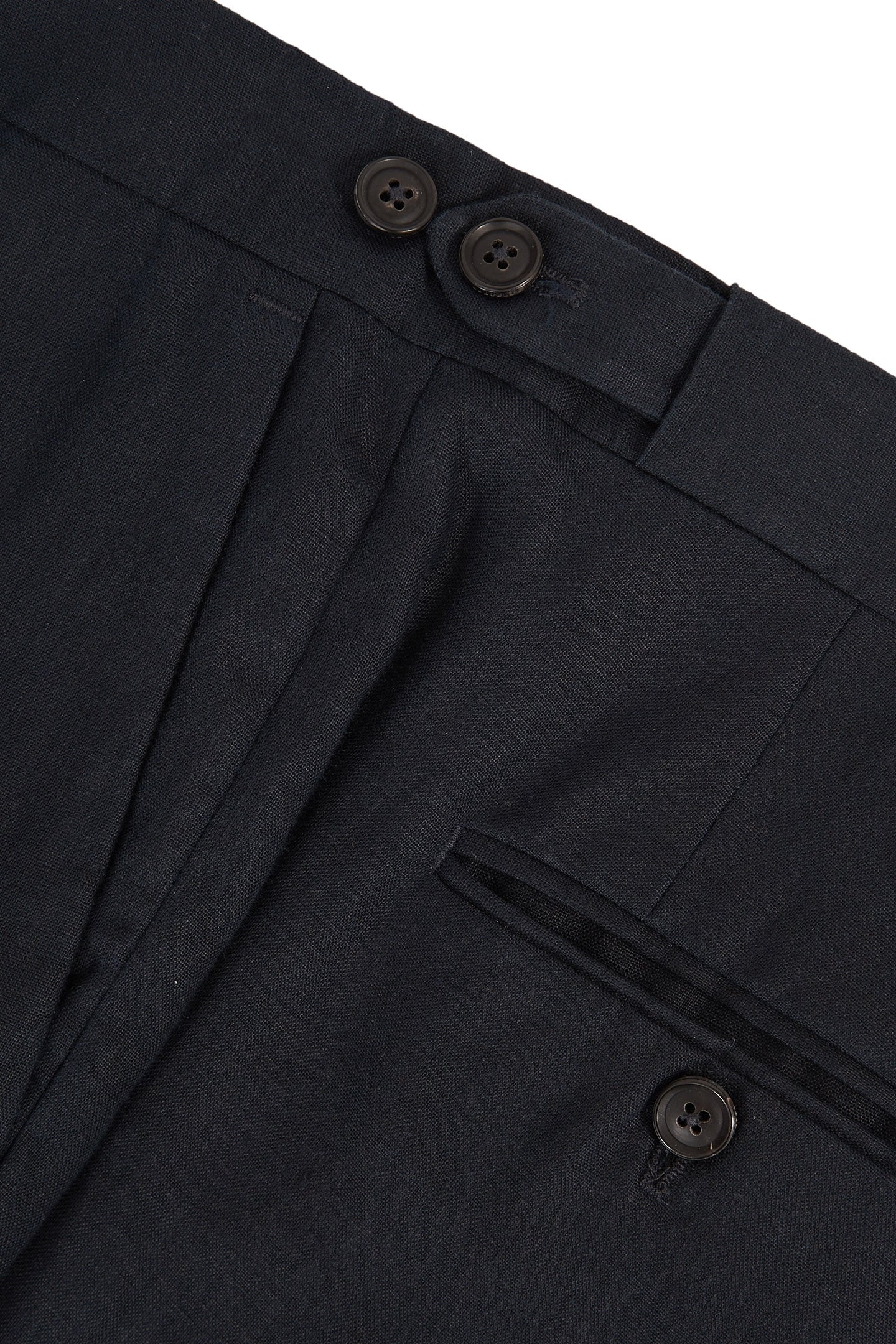 LINEN SLIM MIXER TROUSER NAVY 6