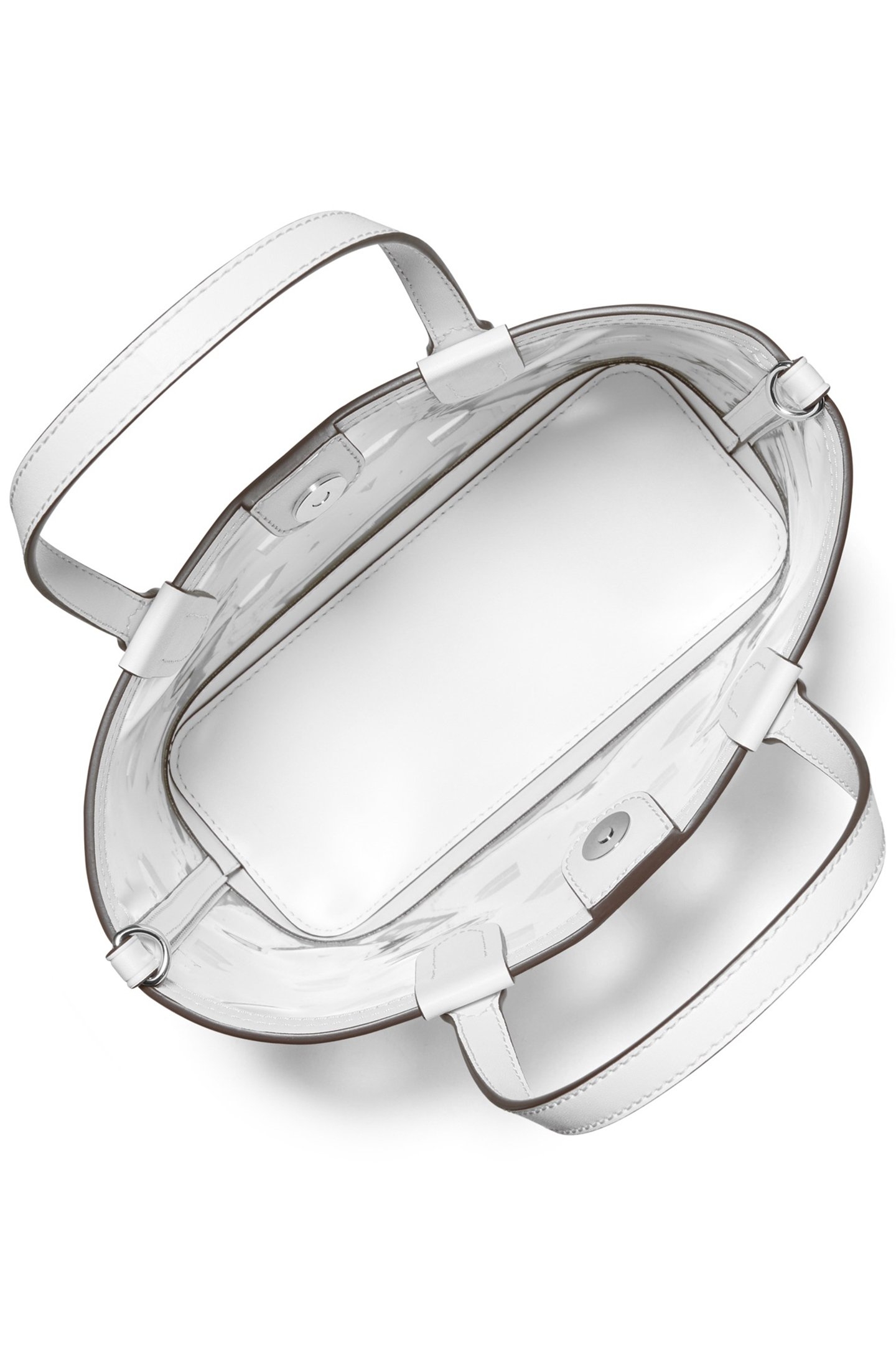 SMALL OPEN TOTE BAG IN WHITE 3