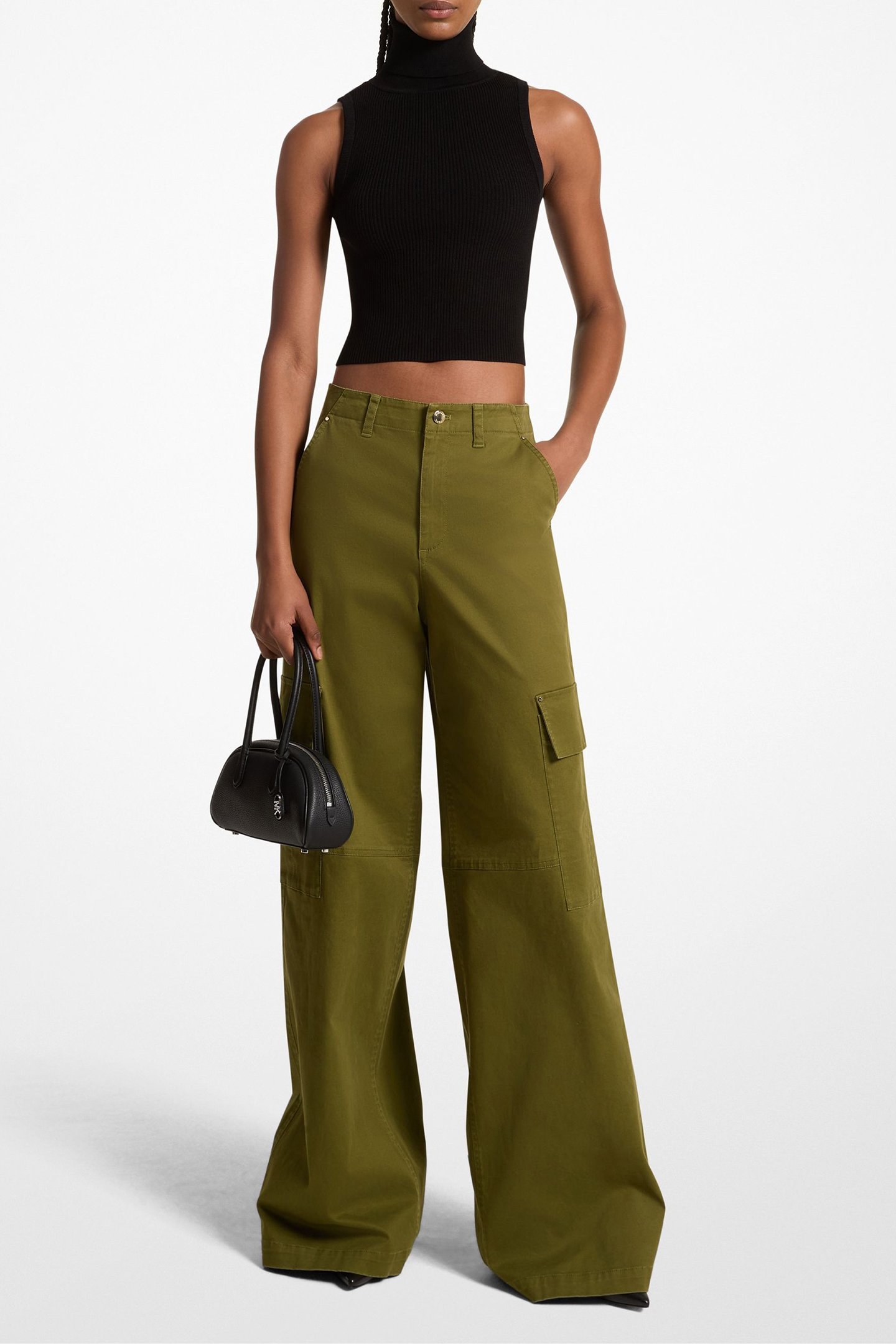 SLOUCH CARGO PANTS EVERGREEN 1