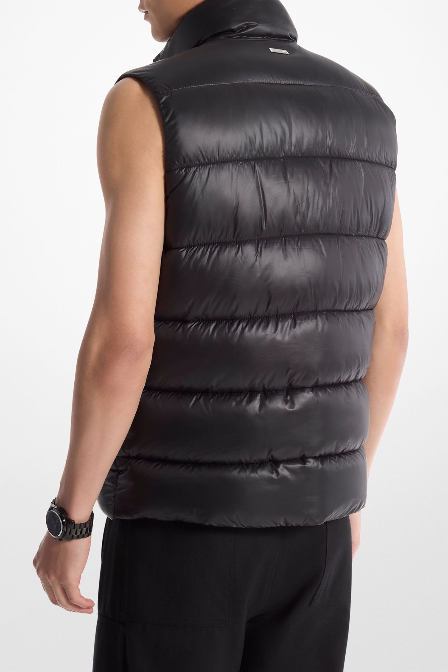 NYLON PUFFER VEST BLACK 2