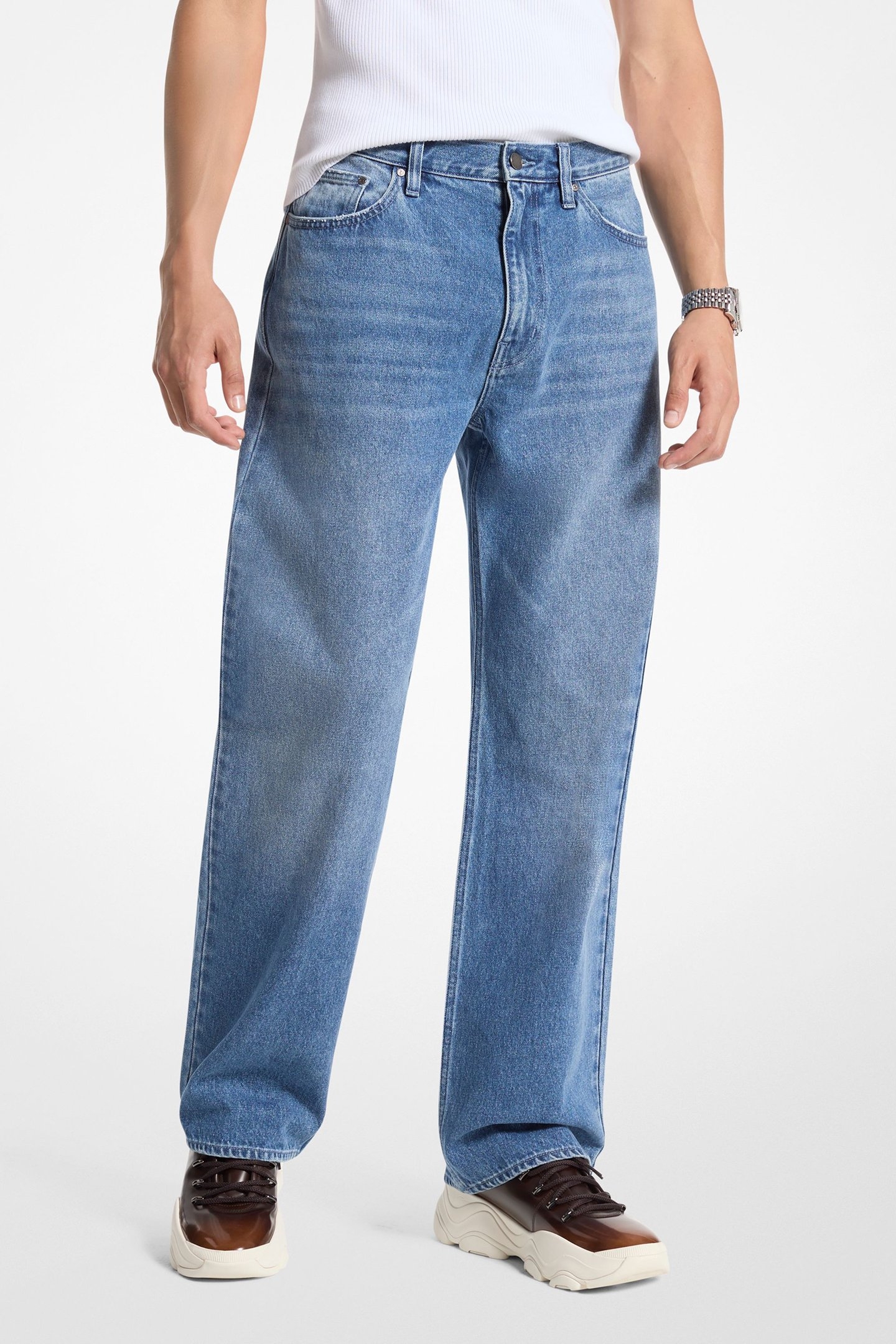 ARDEN RELAXED FIT JEAN IN MID WASH BLUE 1