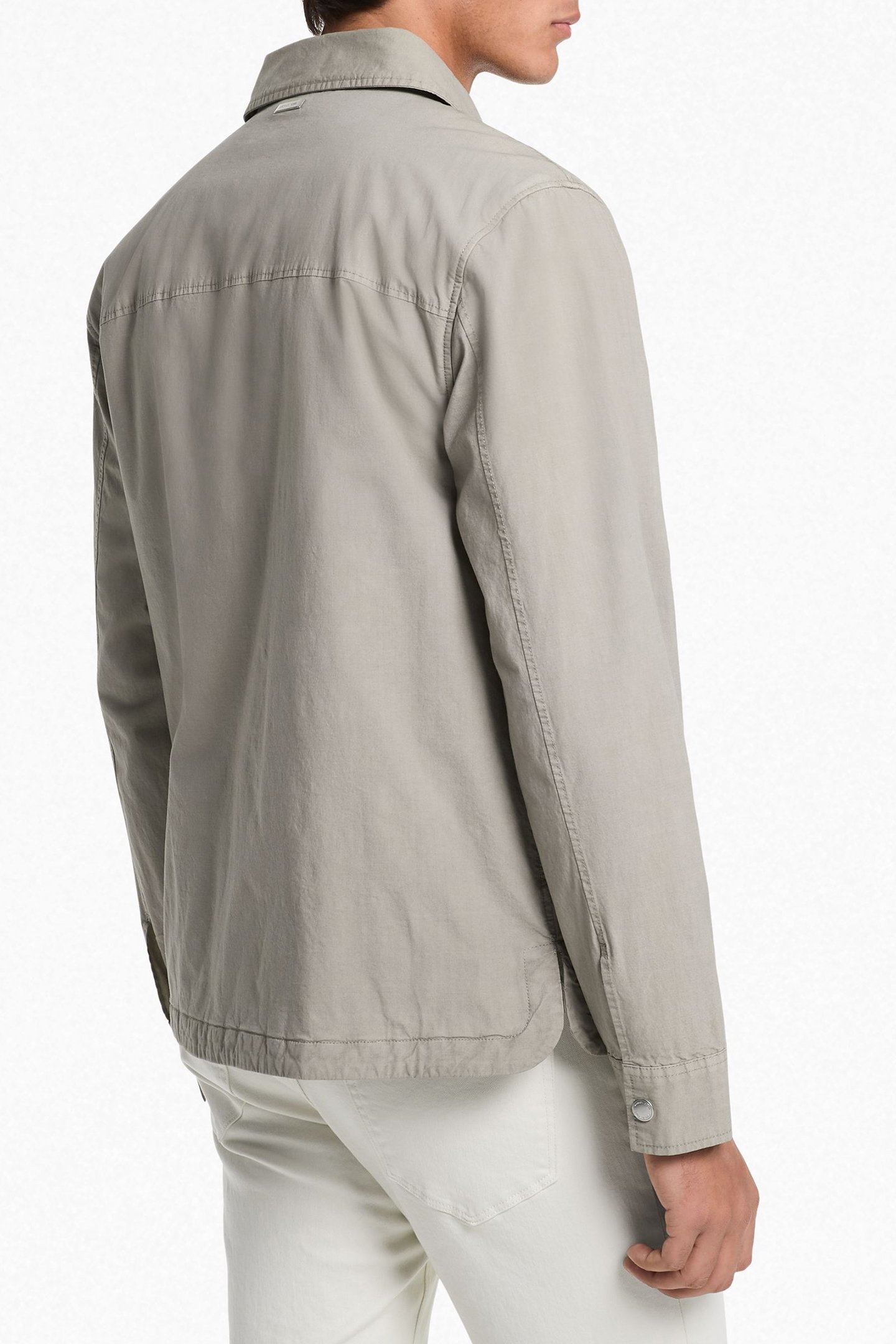 PADDED SHIRT JACKET IN DUSTY SAGE 2
