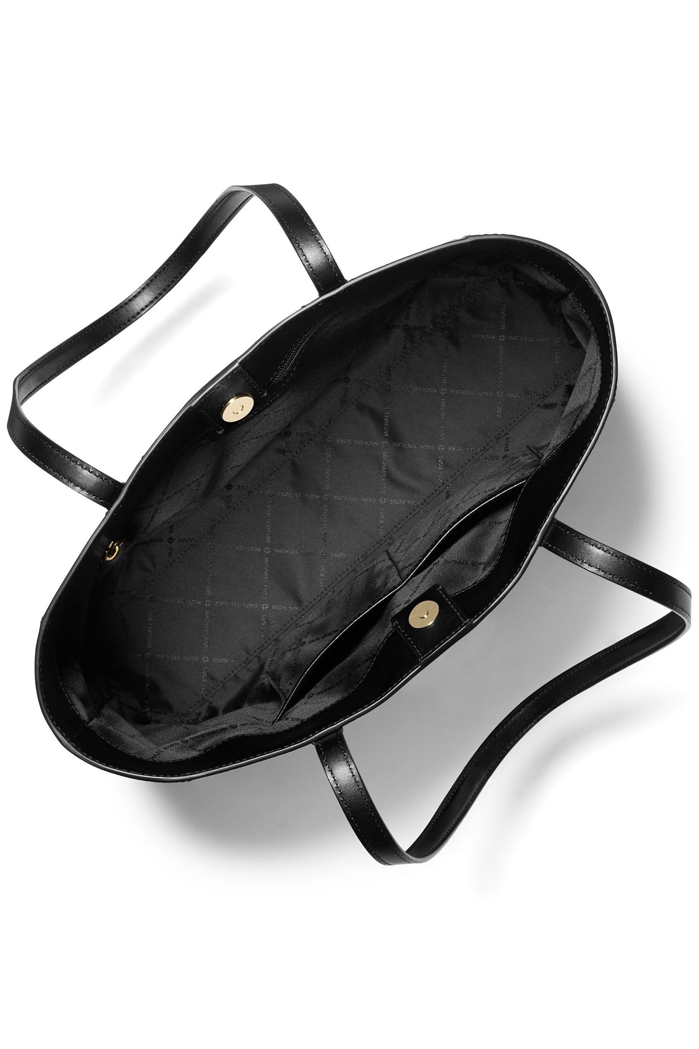 LEATHER EW TOTE BAG IN BLACK 3