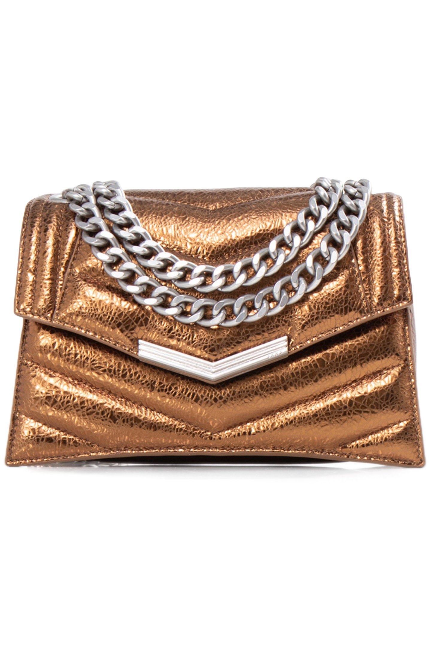 THE 1. BAG SEASONALS COPPER QUILTED LEATHER S BAG BRONZE 4