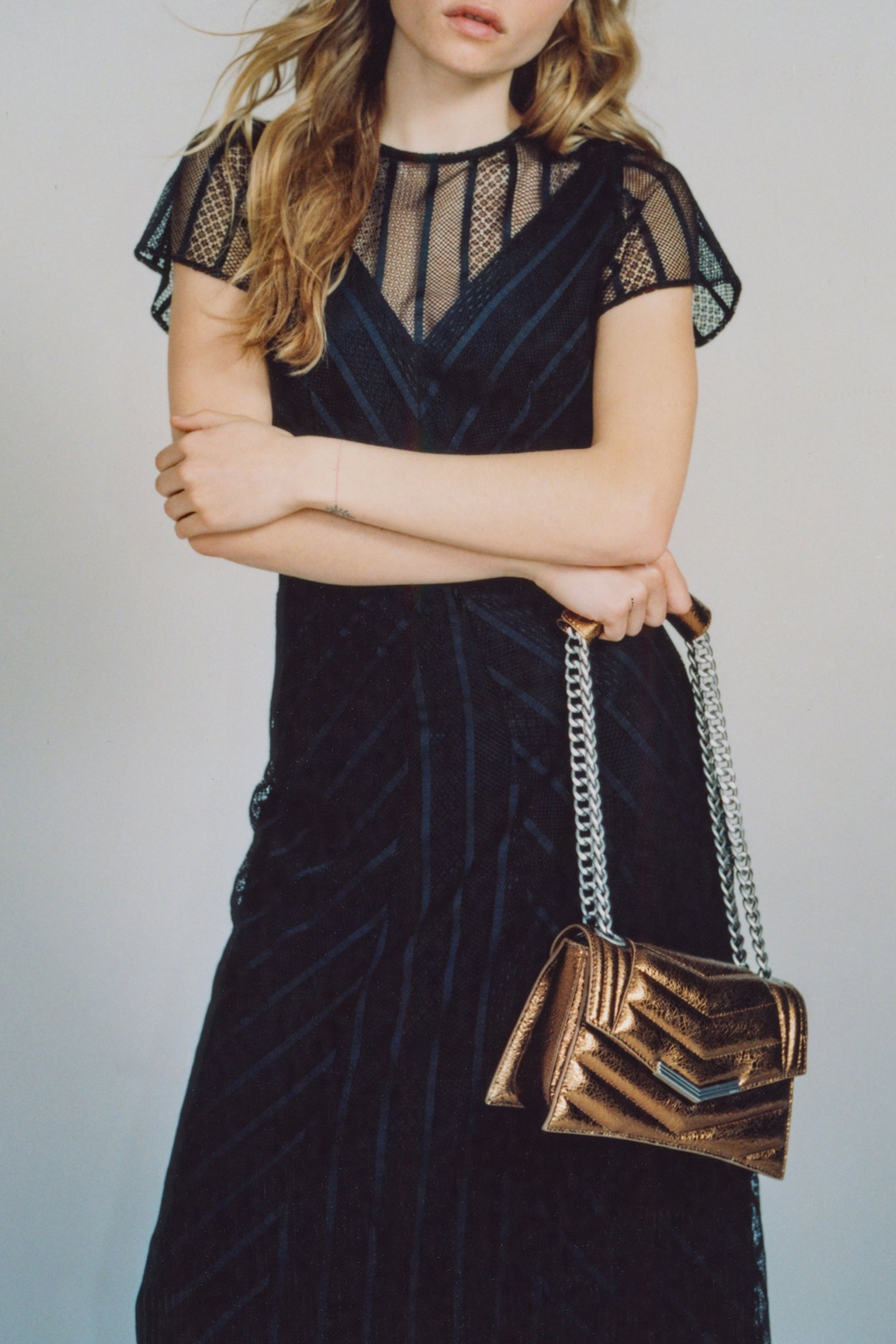 THE 1. BAG SEASONALS COPPER QUILTED LEATHER S BAG BRONZE 2