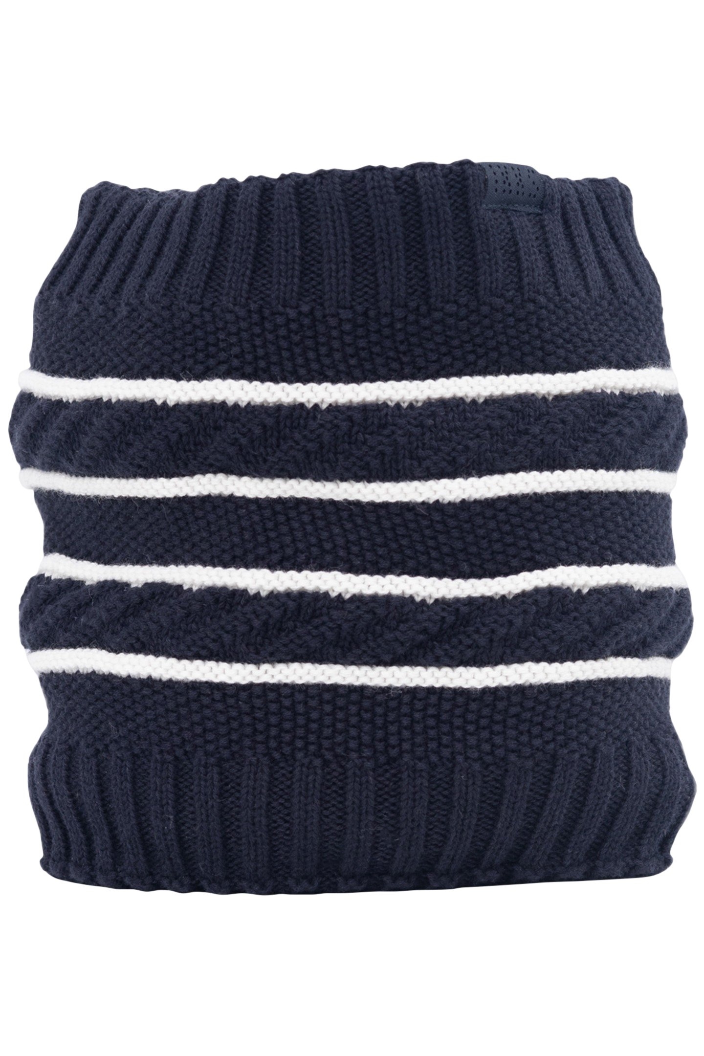 BOY'S NAVY KNITTED FURRY SNOOD 3