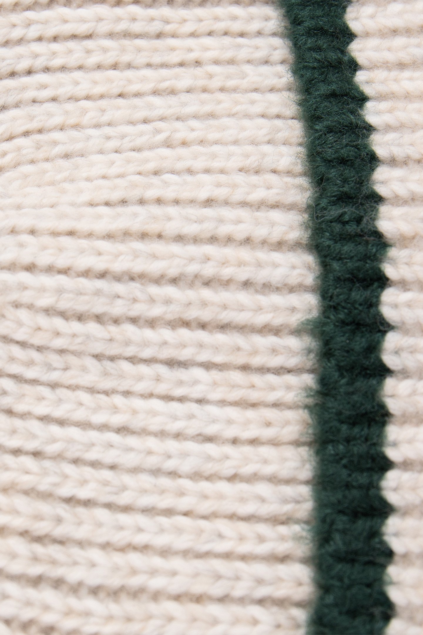 GIRL'S RIBBED KNIT ECRU HAT WITH EMBROIDERED MESSAGE 5