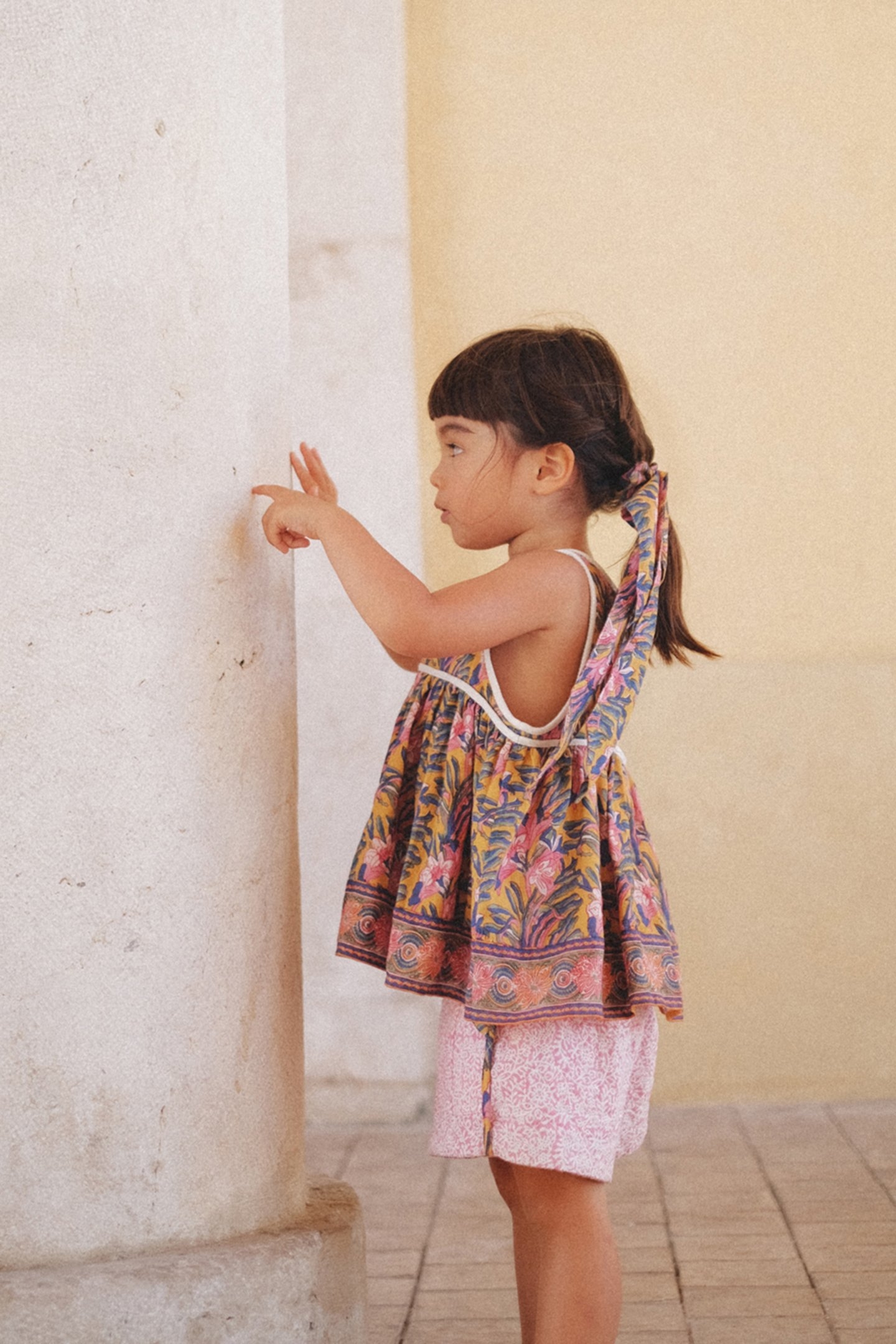 SHORTS AMBROISE HONEY FLOWER / STAMP 5