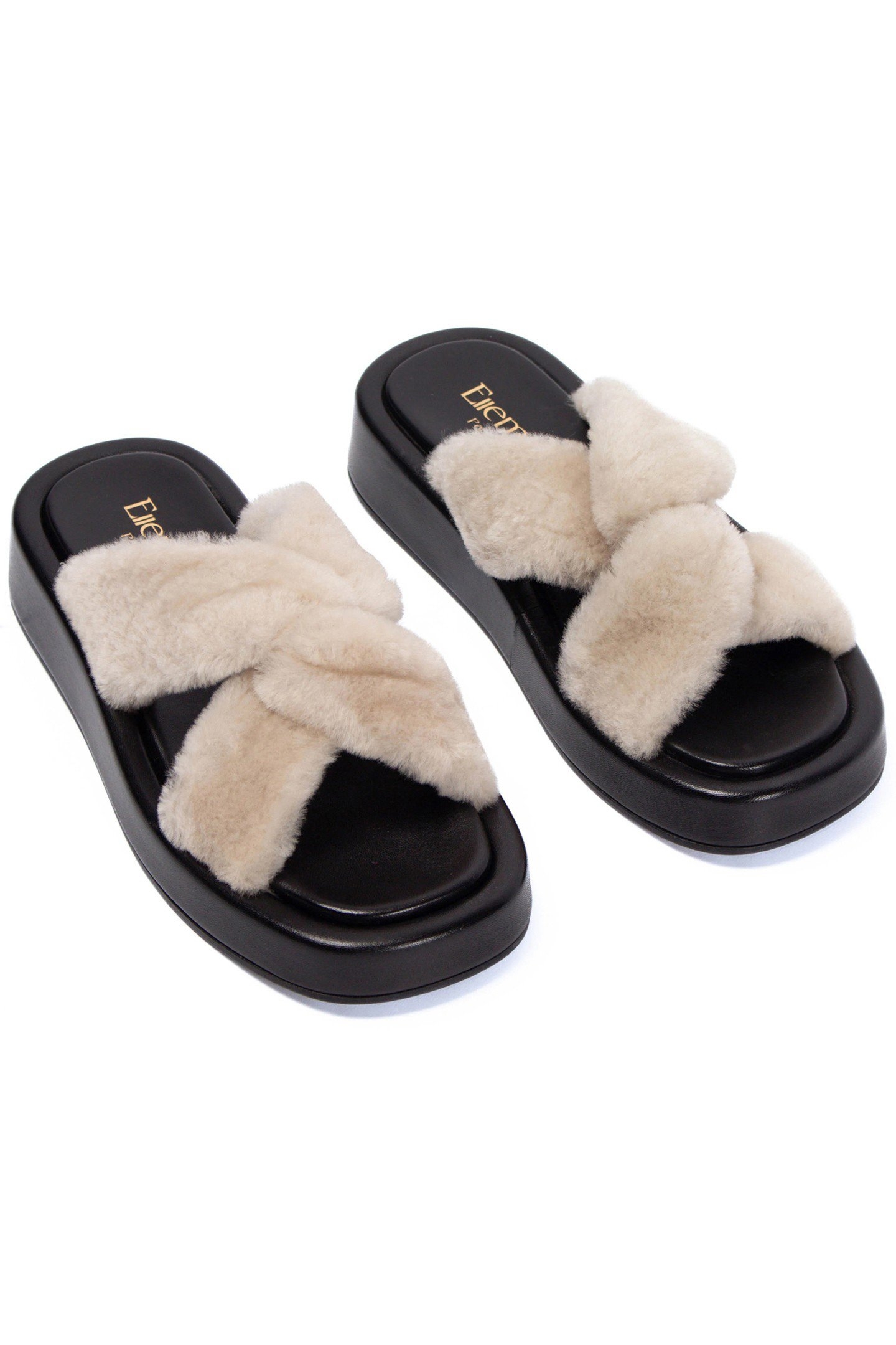 TRESSE SHEARLING BLACK/ BEIGE 3