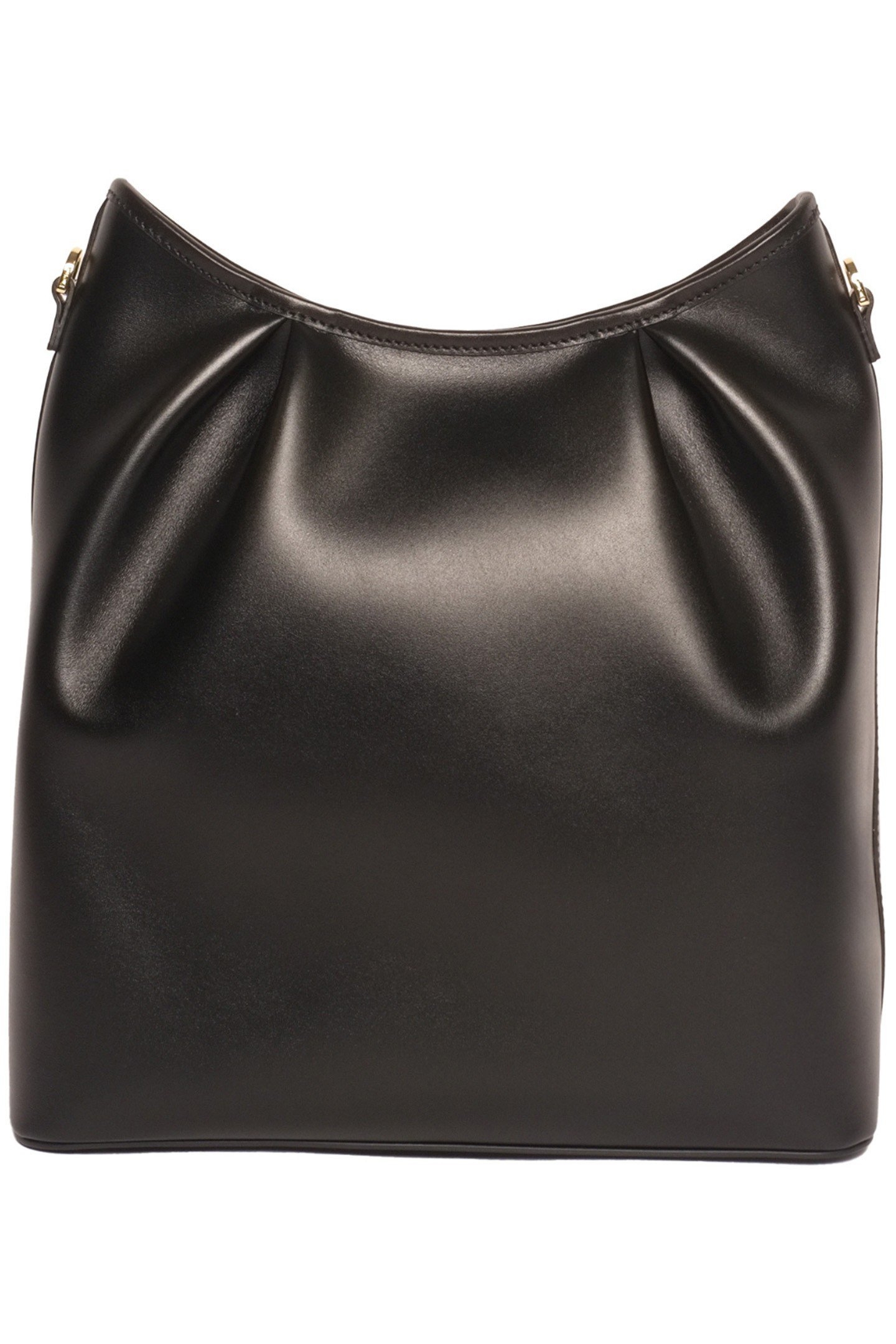 DIMPLE TOTE NORTH SOUTH LEATHER BLACK 1