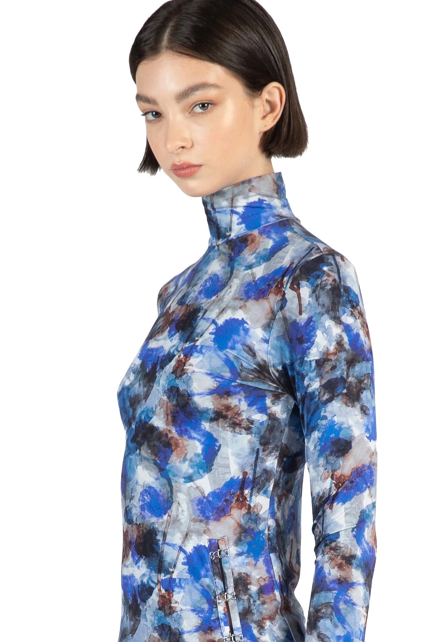 PRINTED TURTLENECK TOP MULTICOLO R 4