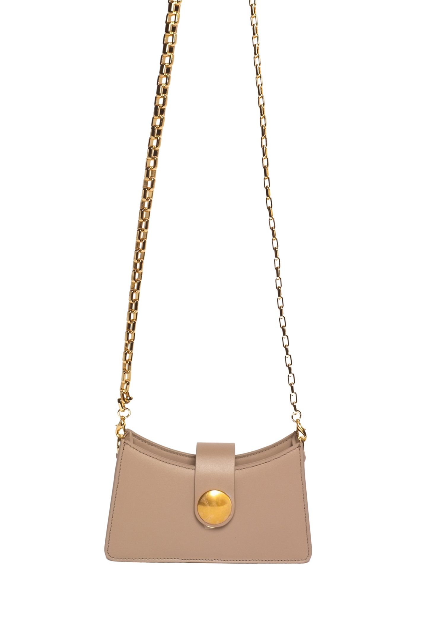 MINI BUCKLE LEATHER TAUPE 2