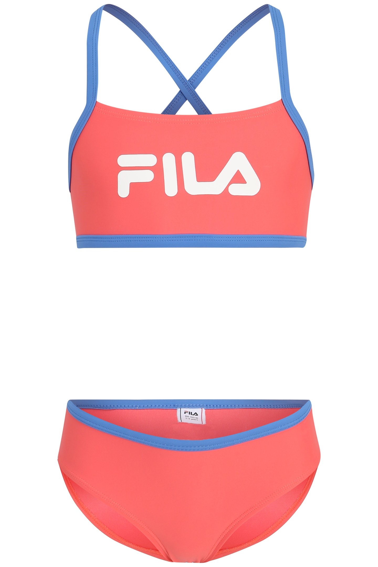 GIRLS LOMELLO LOGO BIKINI CALYPSO CORAL 1