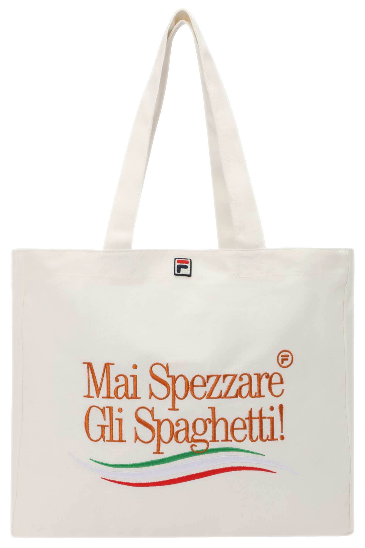 NAVIGLI GRAPHIC CANVAS SHOPPER EGRET 1