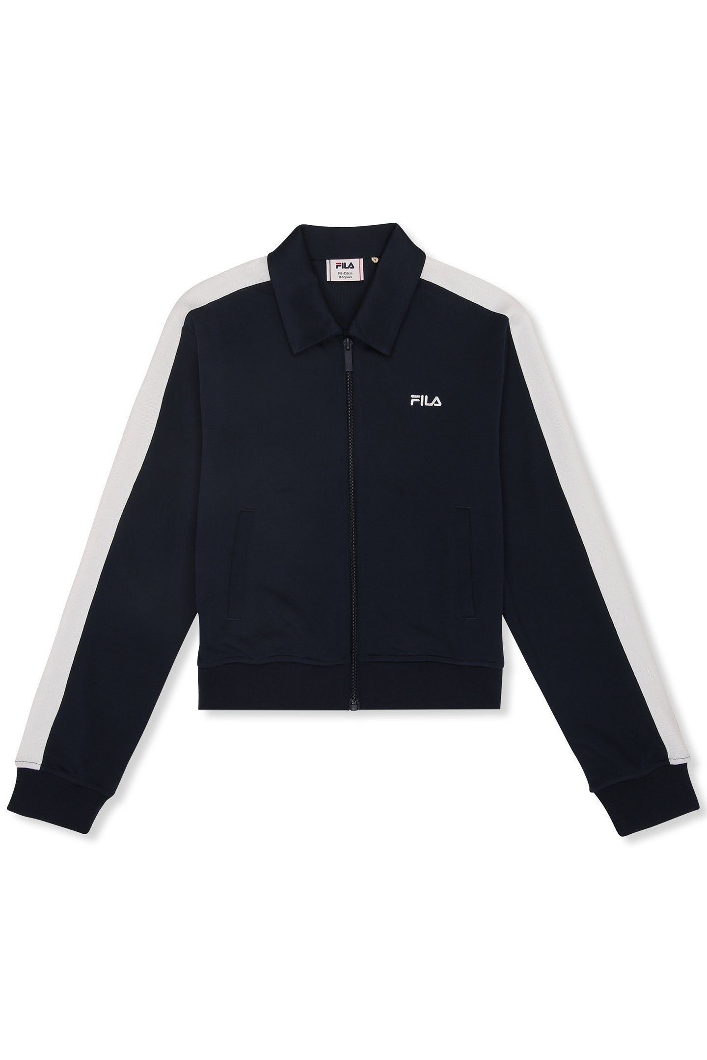 GIRLS ZIMONE BOXY CROPPED TRACK JACKET BLACK IRIS 1