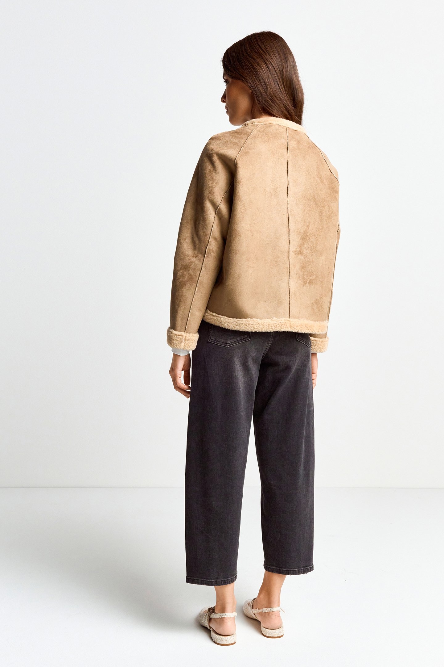 SUED TEDDY JACKET CAFFEE LATTE 3