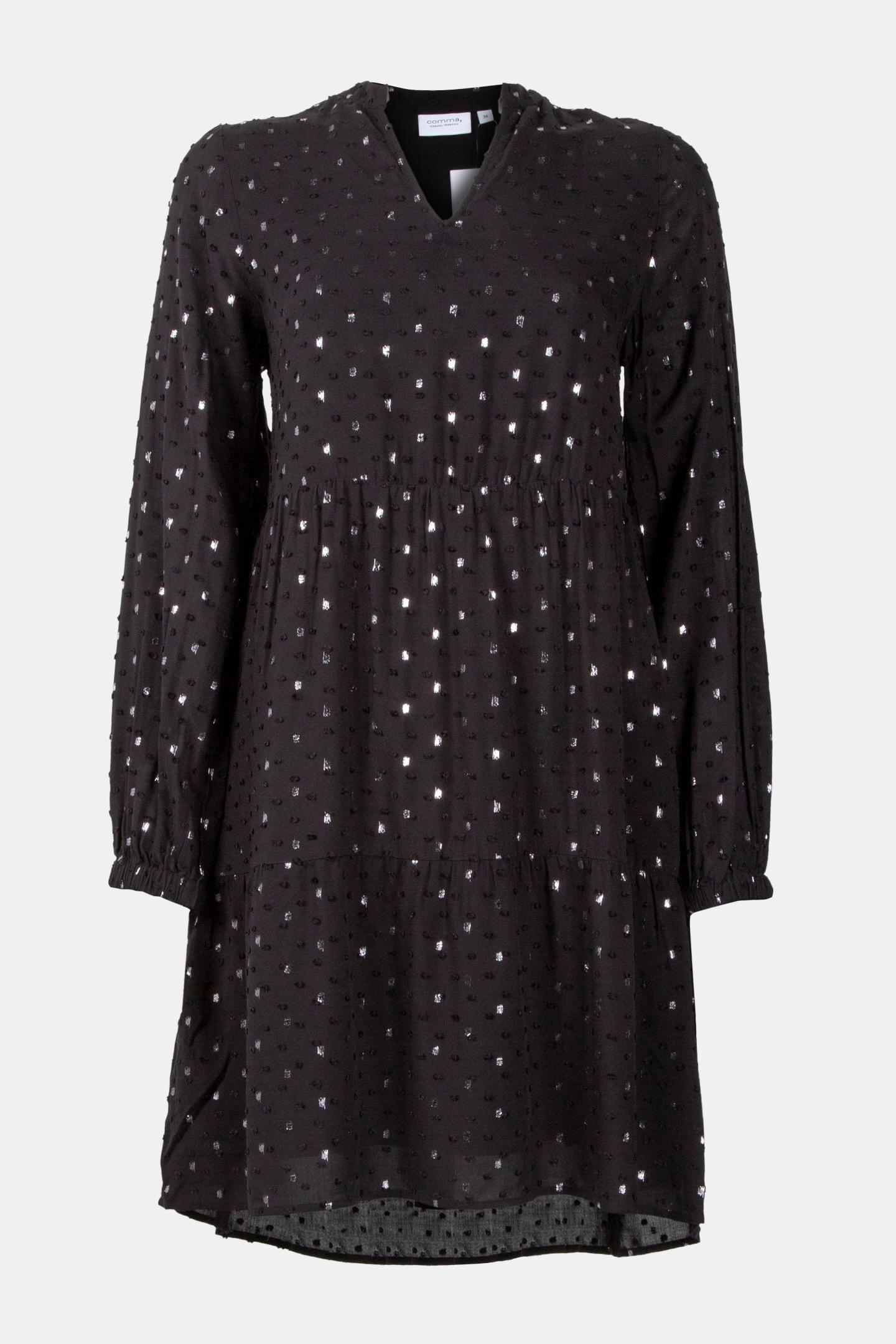 COMMA DRESSES GREY/BLACK 3