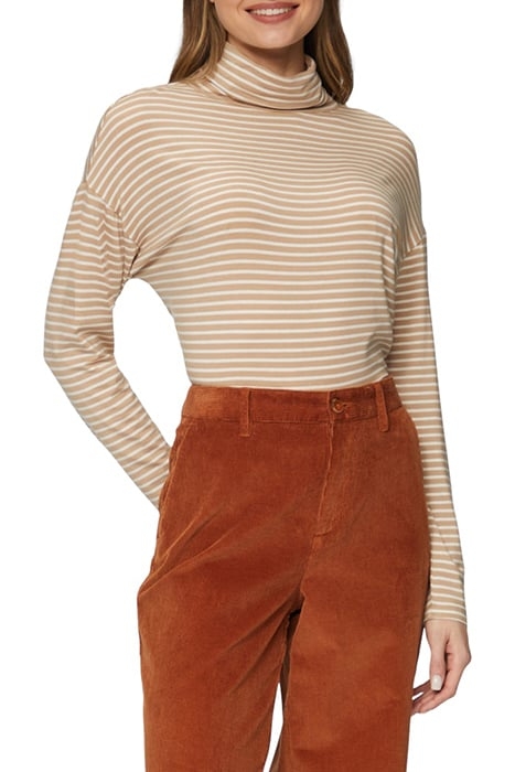 S.OLIVER T-SHIRTS BROWN BEIGE 1