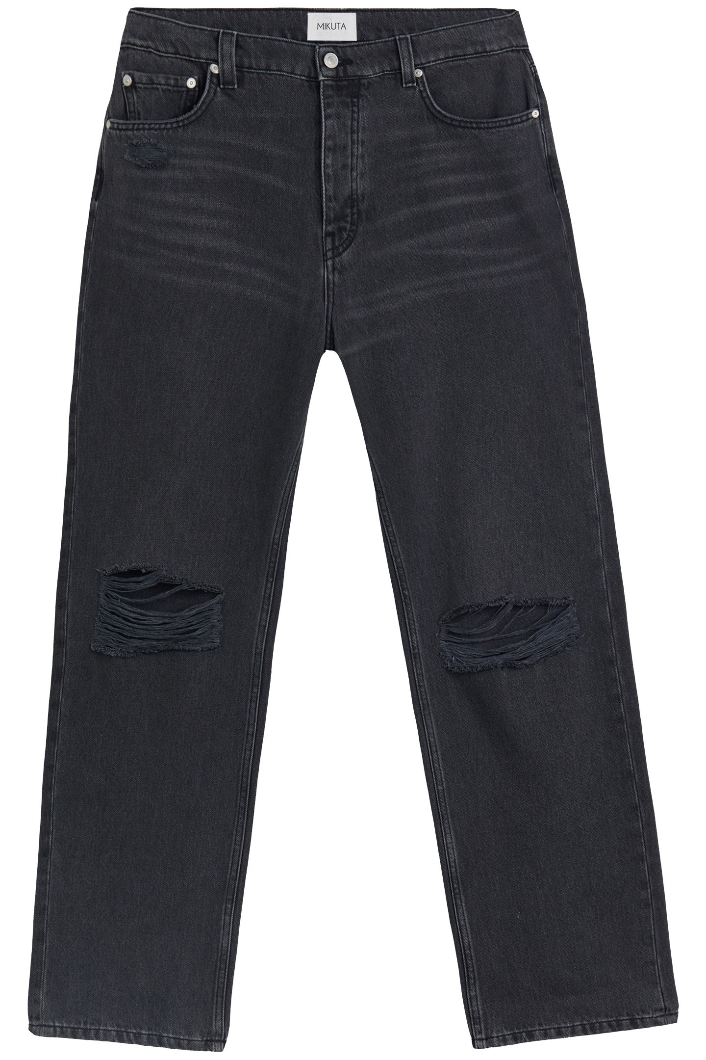 THE BLACK RIPPED RELAXED JEANS 2