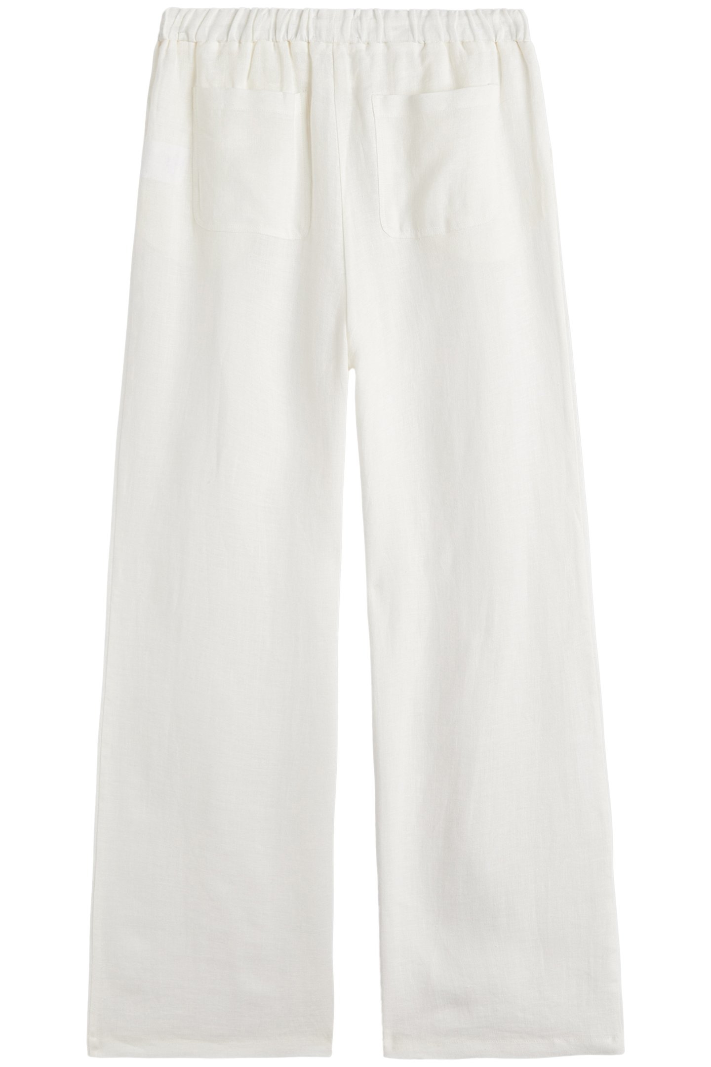 THE WHITE LOOSE LINEN PANTS 2