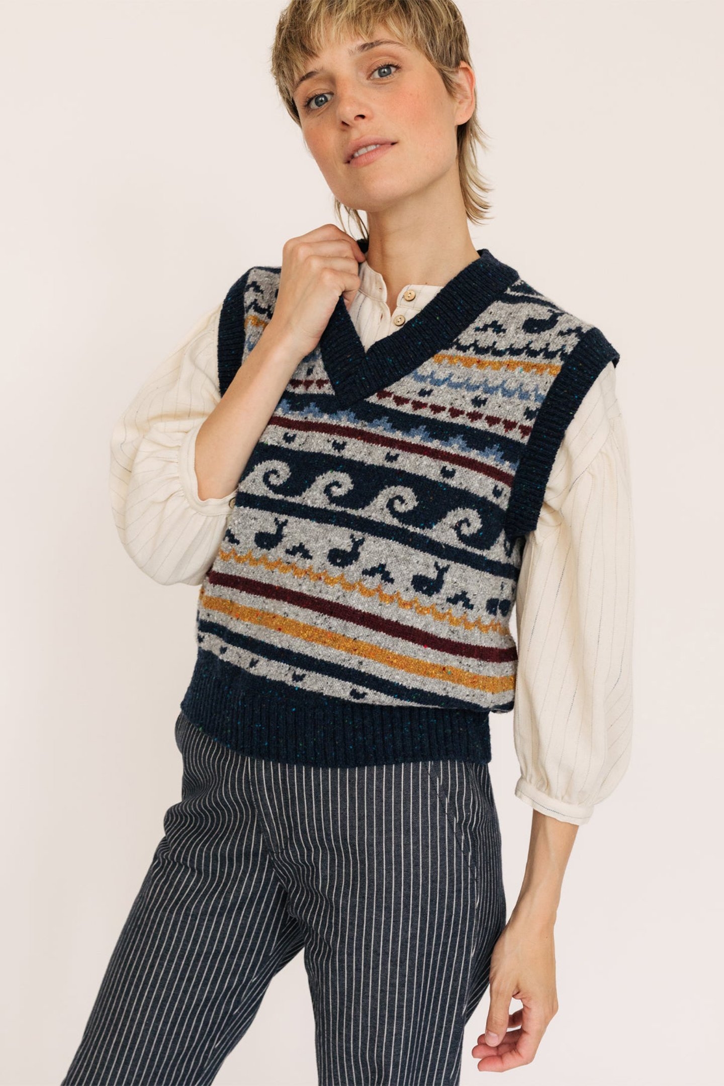 MILNELAND KNIT TWOTHIRDS JACQUARD 1