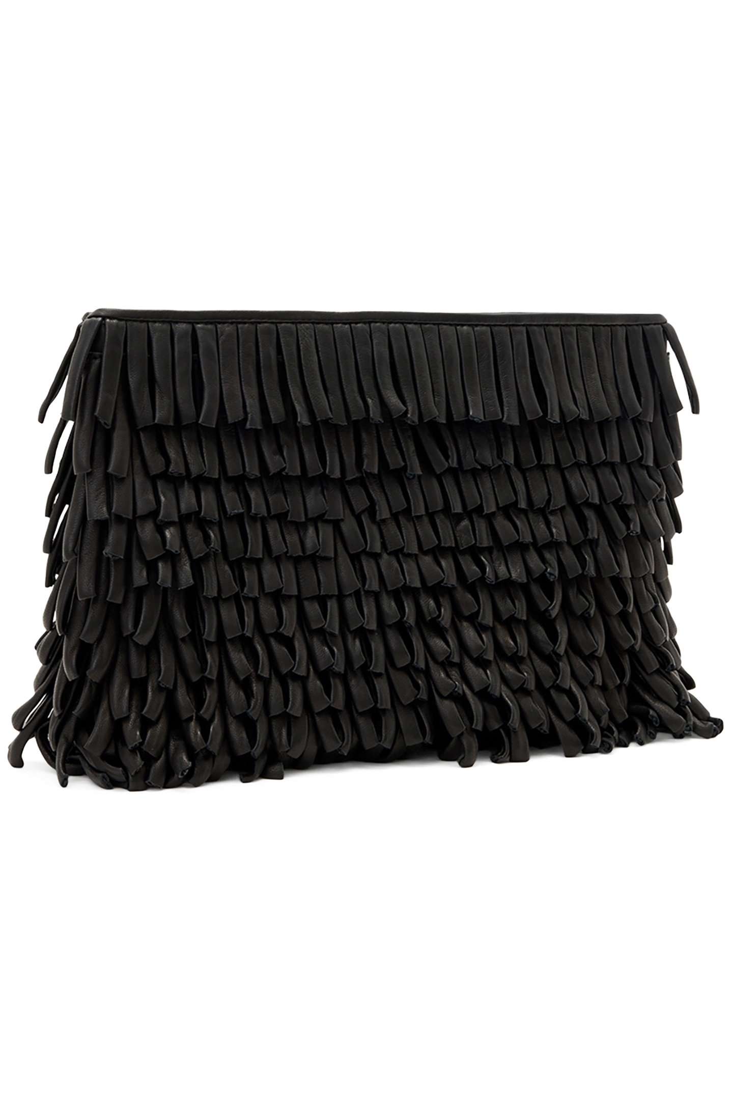 BETTINA FRNGE CLUTCH BLACK 4