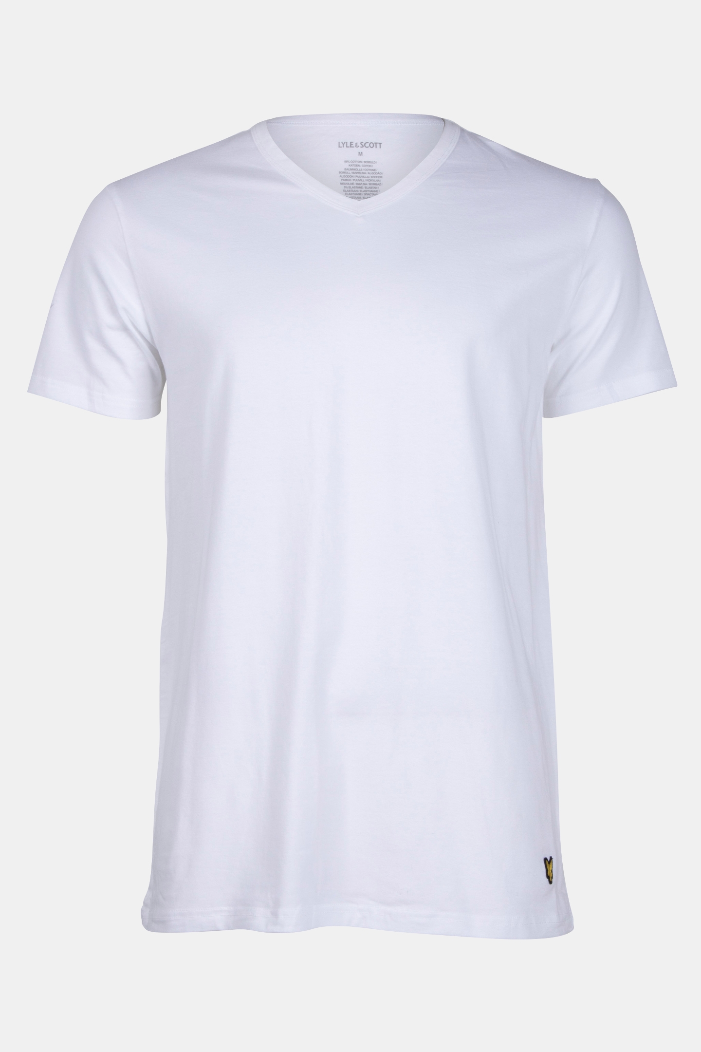 BASIC 3 PACK V NECK T-SHIRT WHITE/OLIVE/GUNMETAL 6